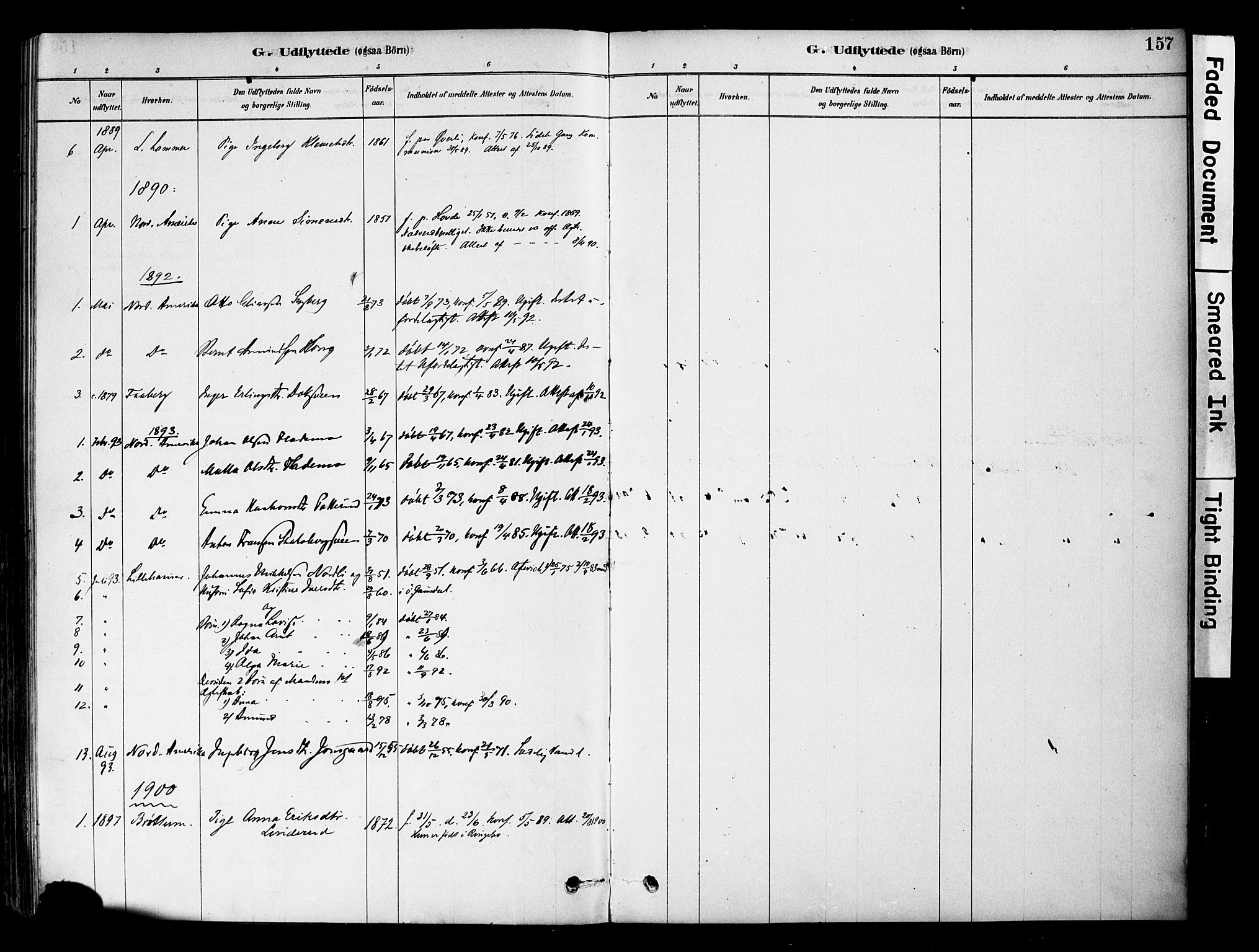Øyer prestekontor, SAH/PREST-084/H/Ha/Haa/L0009: Parish register (official) no. 9, 1878-1893, p. 157