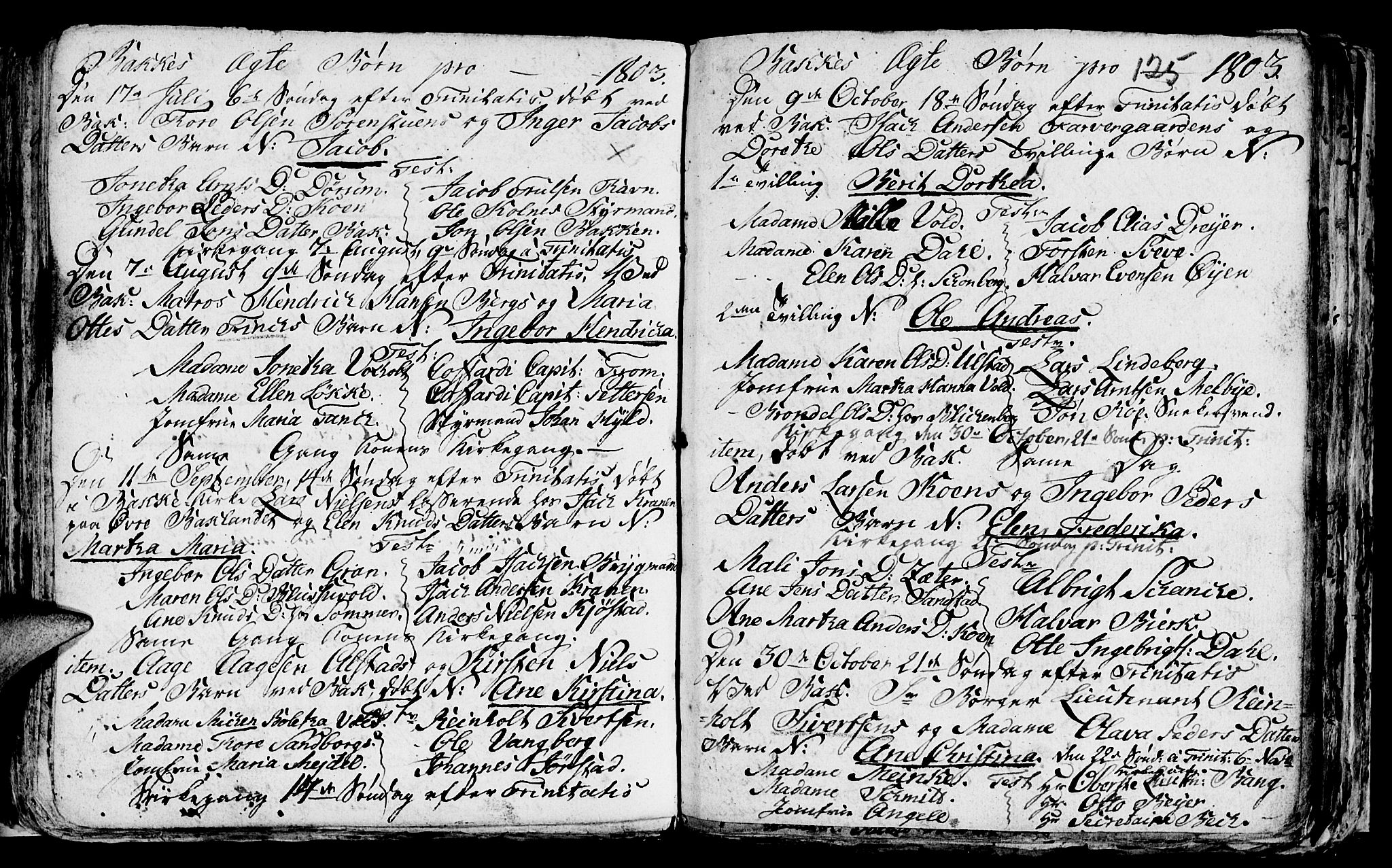 Ministerialprotokoller, klokkerbøker og fødselsregistre - Sør-Trøndelag, SAT/A-1456/604/L0218: Parish register (copy) no. 604C01, 1754-1819, p. 125