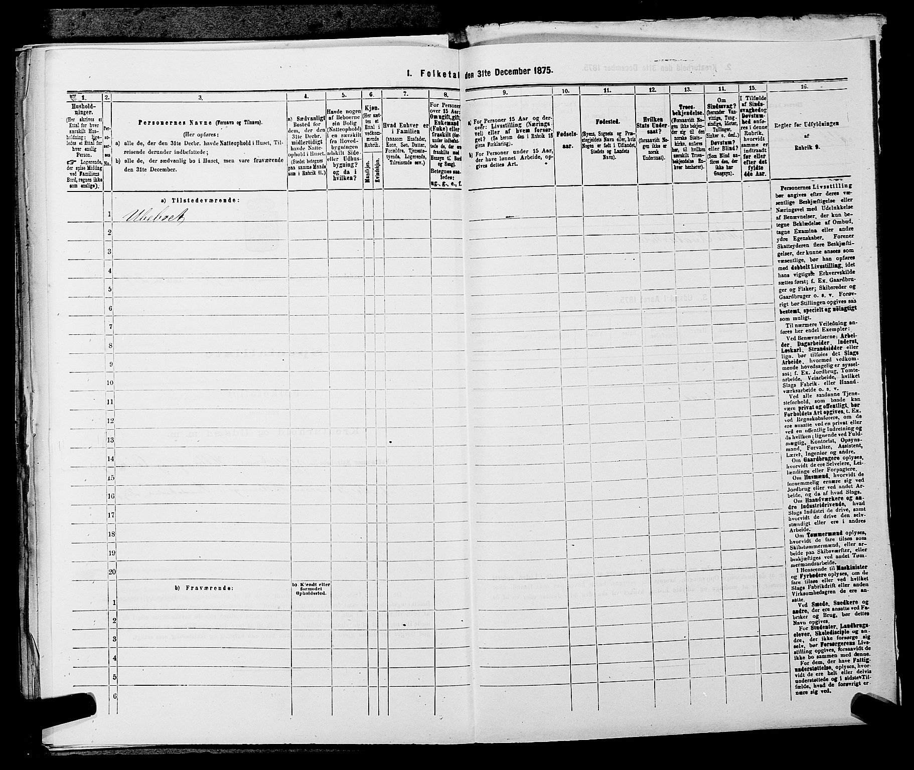 SAKO, 1875 census for 0816P Sannidal, 1875, p. 861