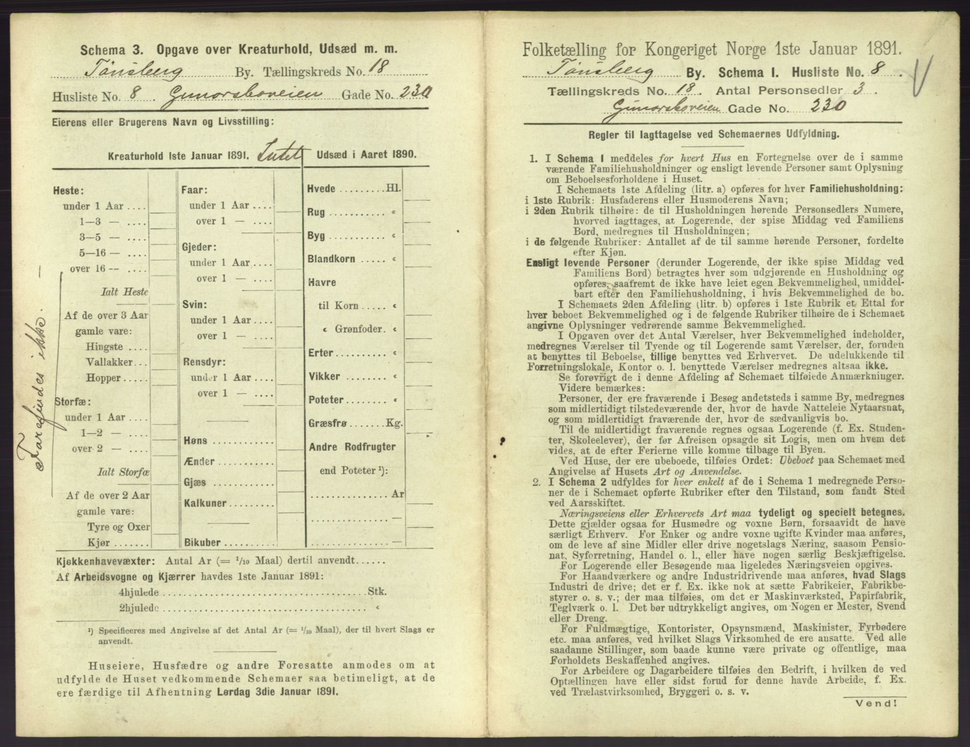 RA, 1891 census for 0705 Tønsberg, 1891, p. 638