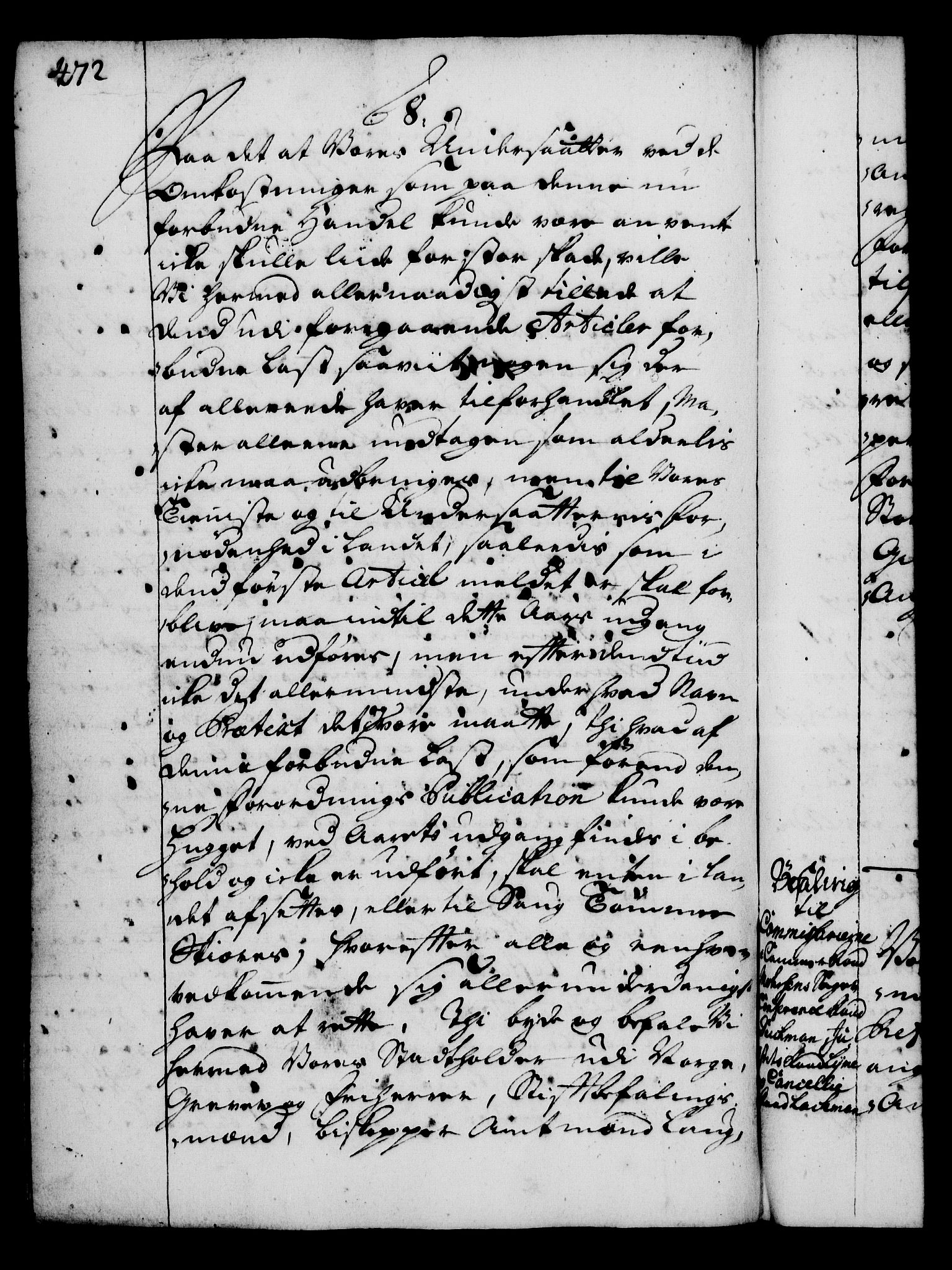 Rentekammeret, Kammerkanselliet, RA/EA-3111/G/Gg/Gga/L0002: Norsk ekspedisjonsprotokoll med register (merket RK 53.2), 1723-1727, p. 472