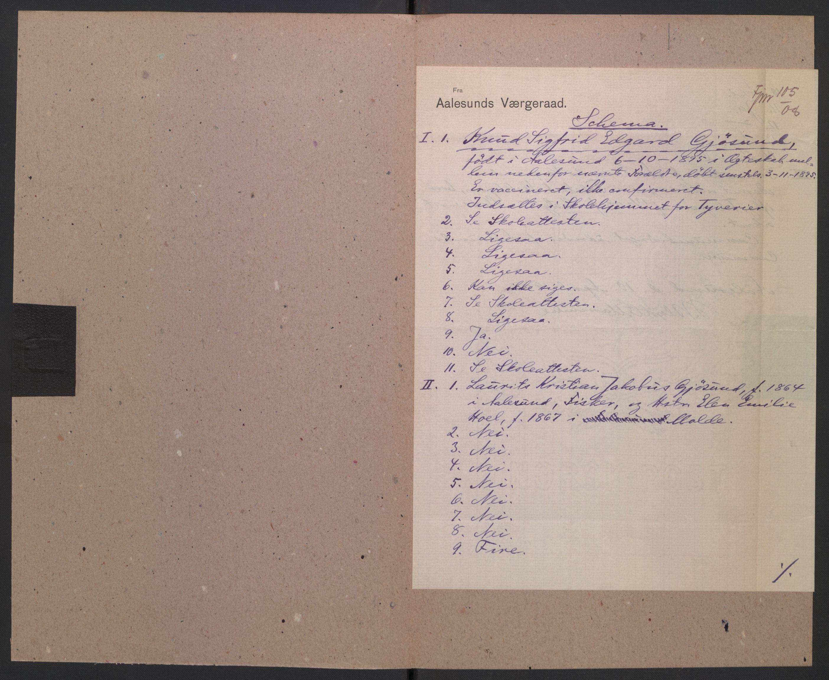 Falstad skolehjem, RA/S-1676/E/Eb/L0008: Elevmapper løpenr. 169-188, 1907-1914, p. 96