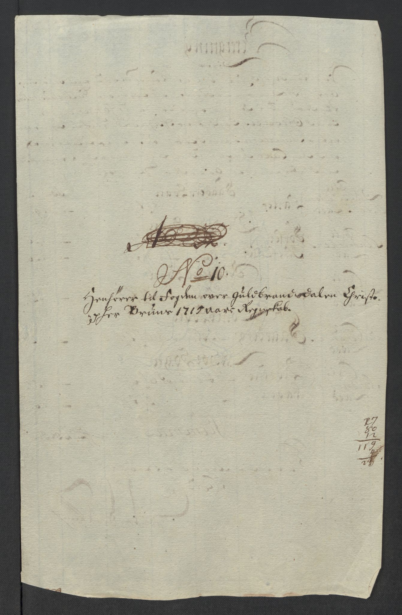 Rentekammeret inntil 1814, Reviderte regnskaper, Fogderegnskap, AV/RA-EA-4092/R17/L1184: Fogderegnskap Gudbrandsdal, 1715, p. 127