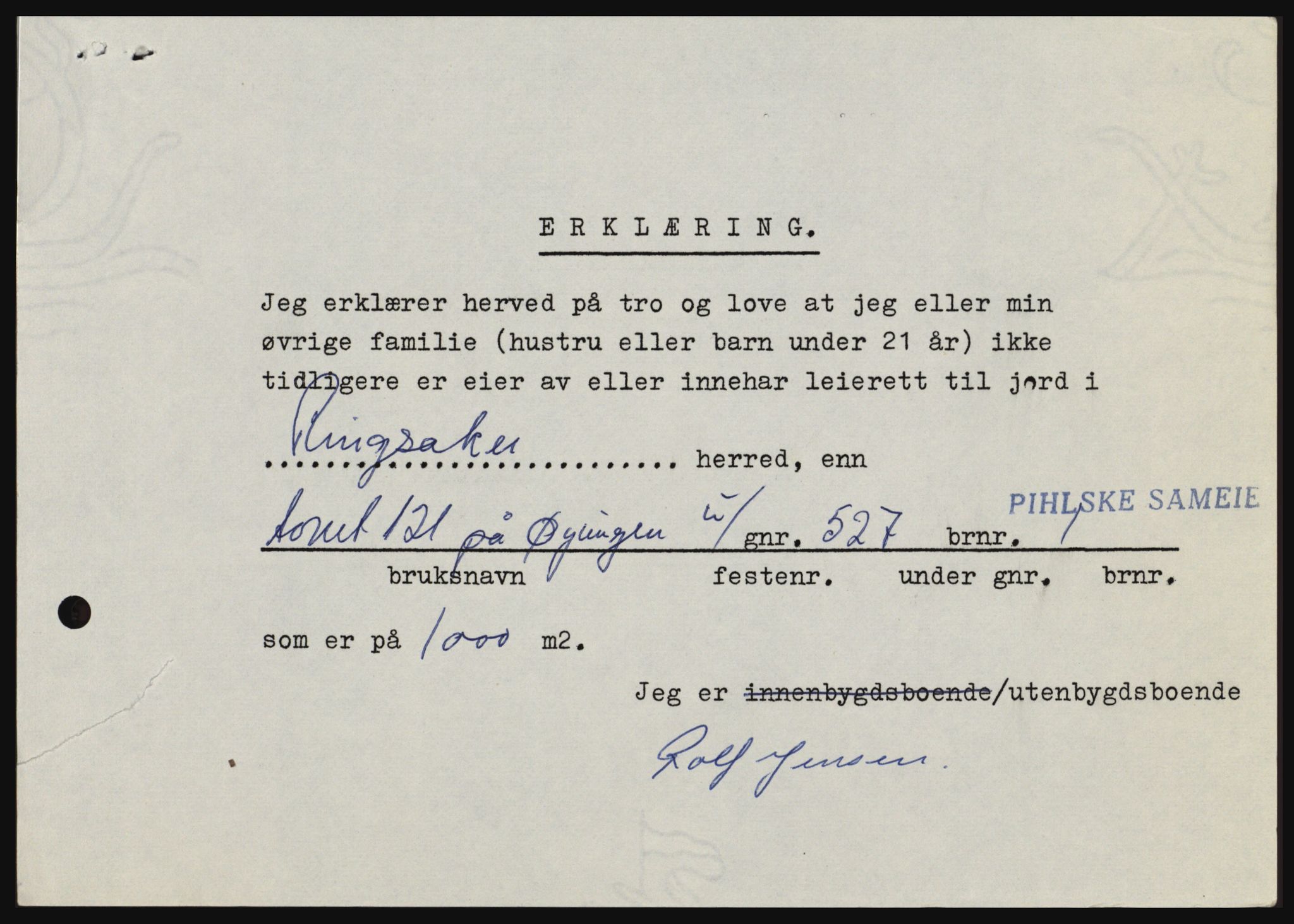 Nord-Hedmark sorenskriveri, SAH/TING-012/H/Hc/L0033: Mortgage book no. 33, 1970-1970, Diary no: : 769/1970