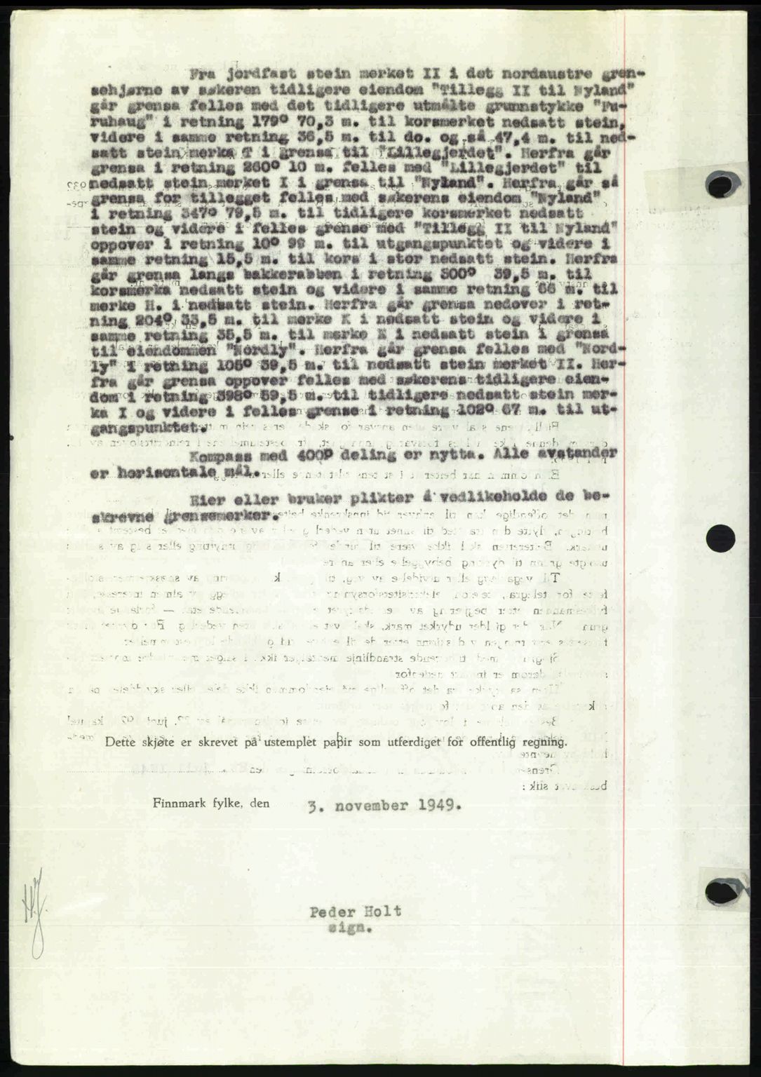 Alta fogderi/sorenskriveri, SATØ/SATØ-5/1/K/Kd/L0038pantebok: Mortgage book no. 41-42, 1949-1950, Diary no: : 1475/1949