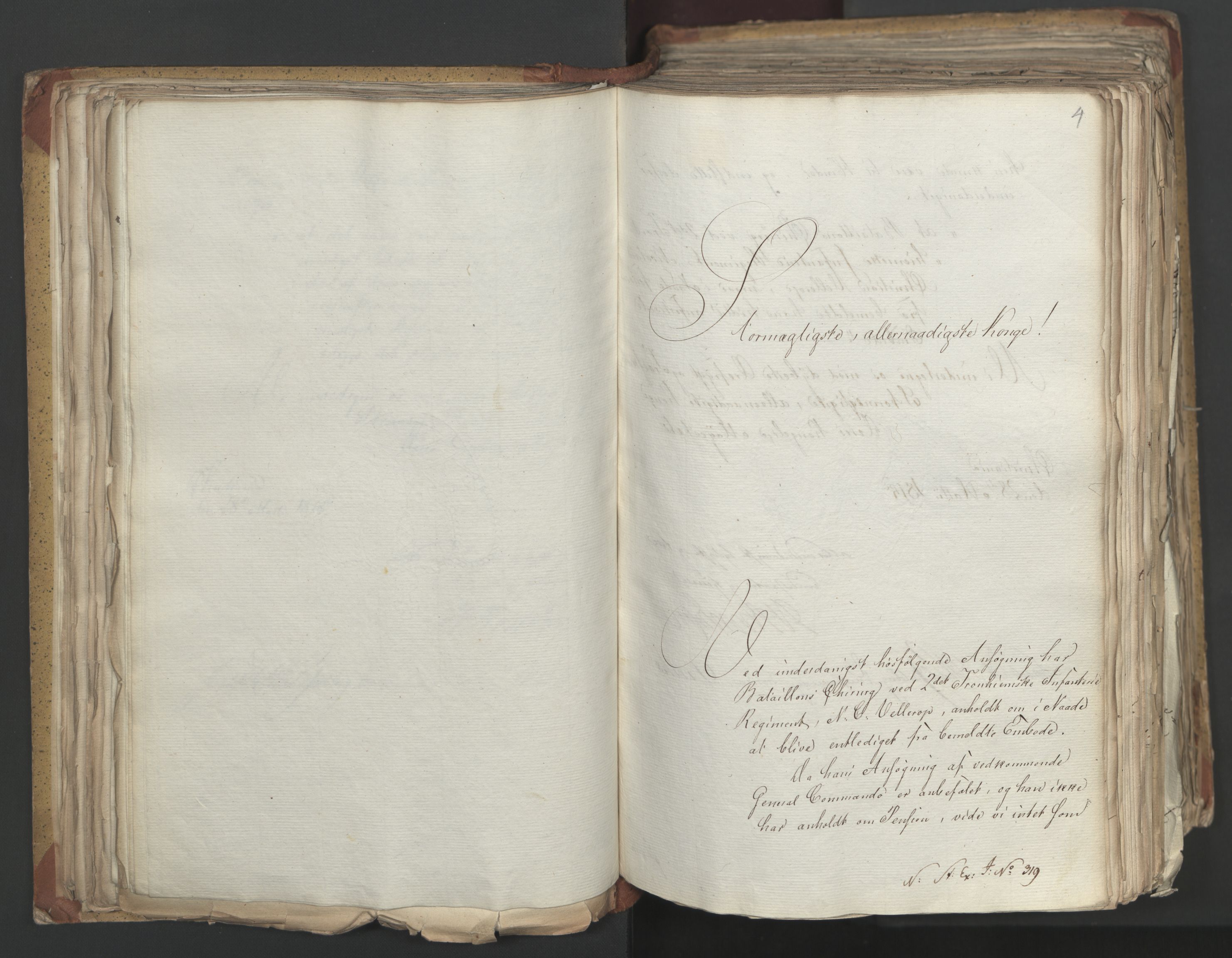 Statsrådsavdelingen i Stockholm, AV/RA-S-1003/D/Da/L0002: Regjeringsinnstillinger nr. 263-518, 1815, p. 115