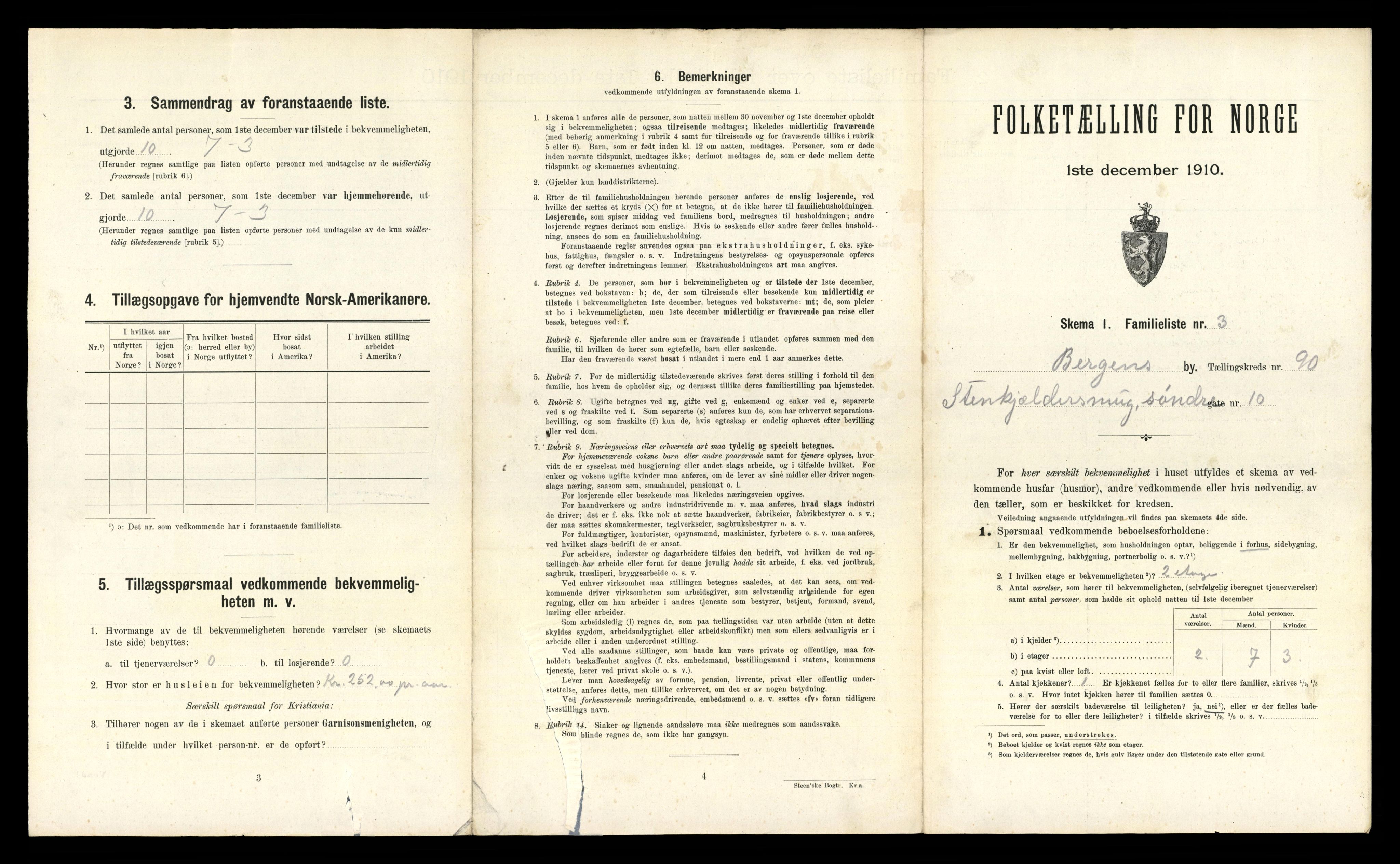 RA, 1910 census for Bergen, 1910, p. 31901