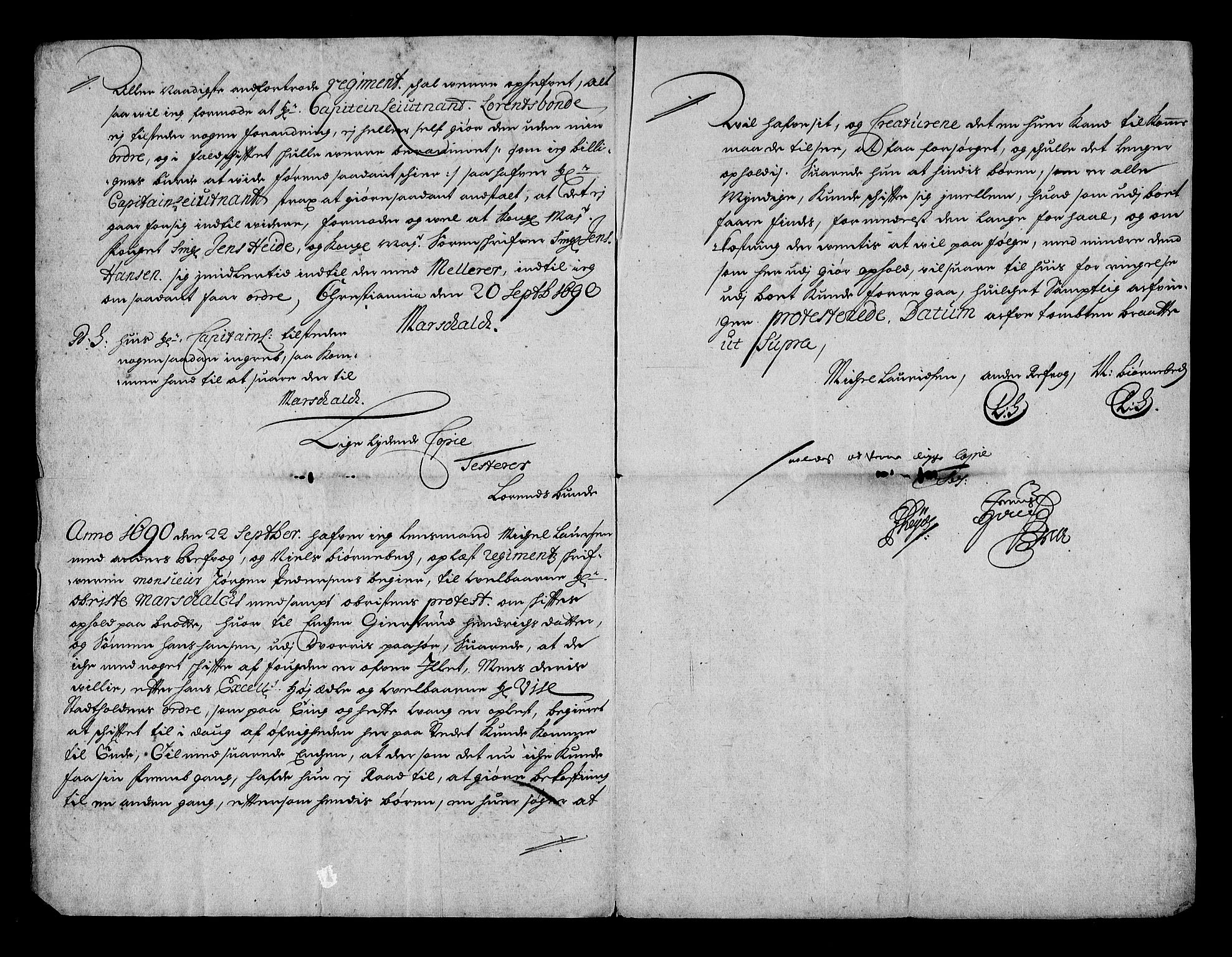 Stattholderembetet 1572-1771, RA/EA-2870/Af/L0003: Avskrifter av vedlegg til originale supplikker, nummerert i samsvar med supplikkbøkene, 1689-1691, p. 258