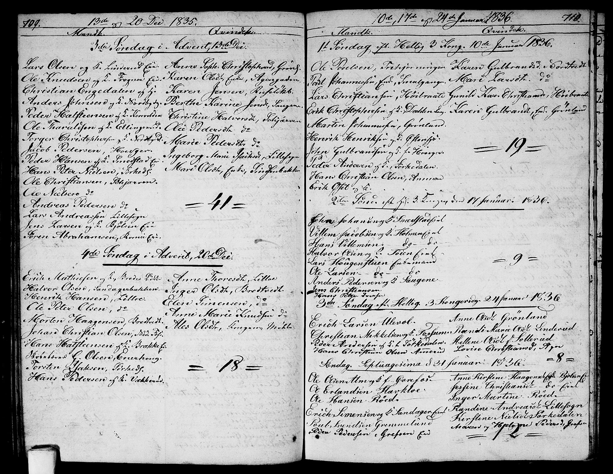 Aker prestekontor kirkebøker, AV/SAO-A-10861/G/L0003: Parish register (copy) no. 3, 1819-1836, p. 709-710