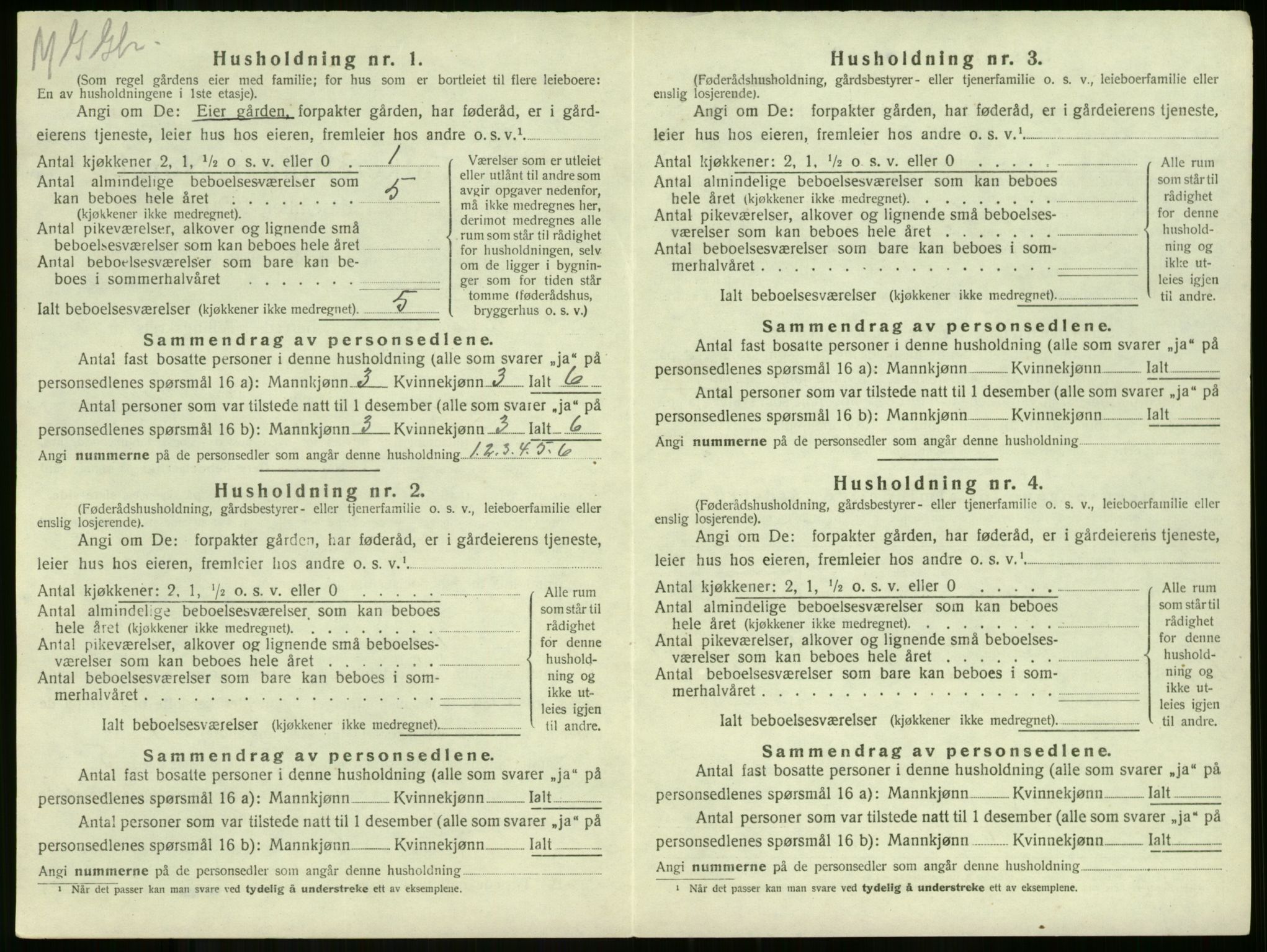 SAKO, 1920 census for Ramnes, 1920, p. 588