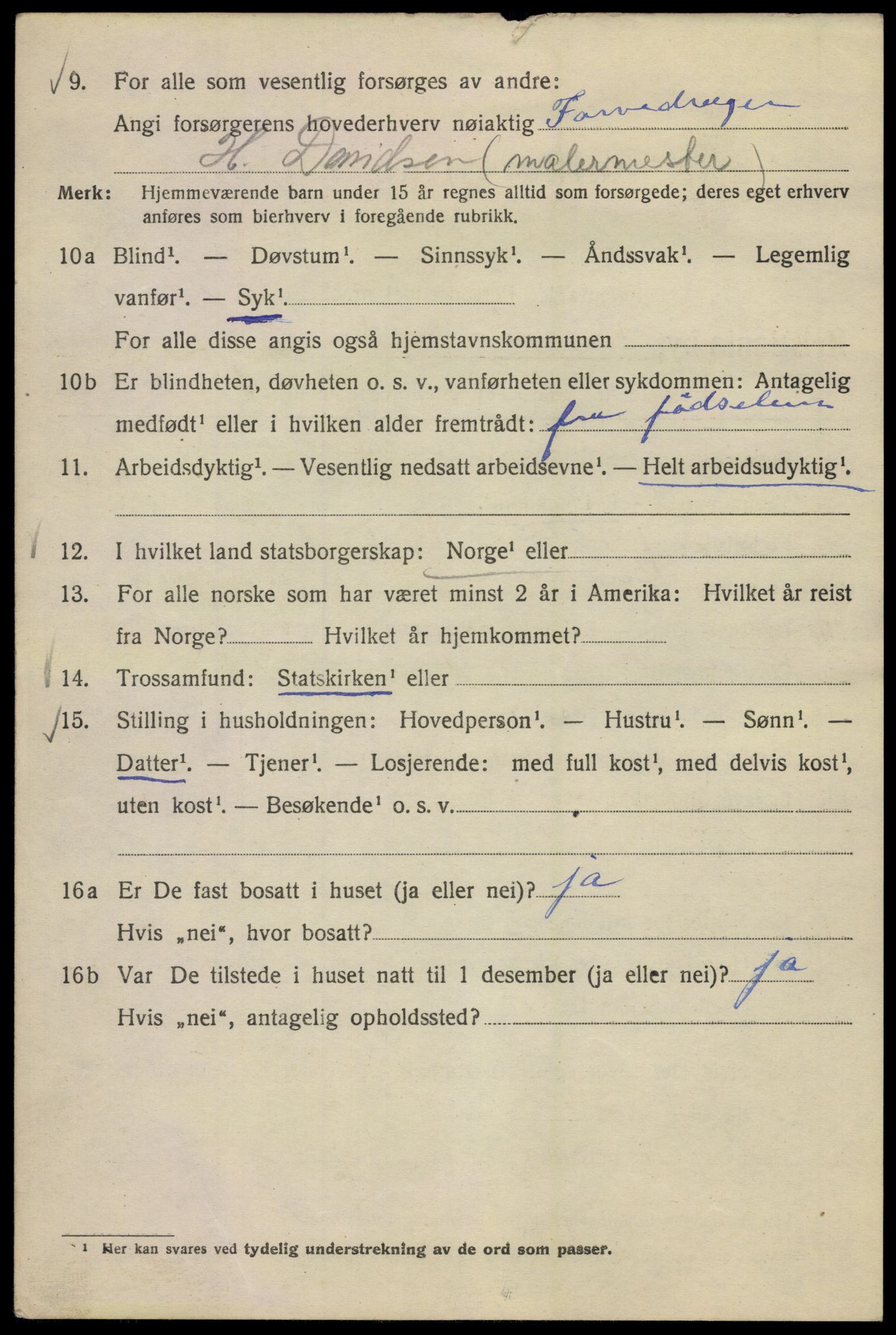 SAO, 1920 census for Kristiania, 1920, p. 269010