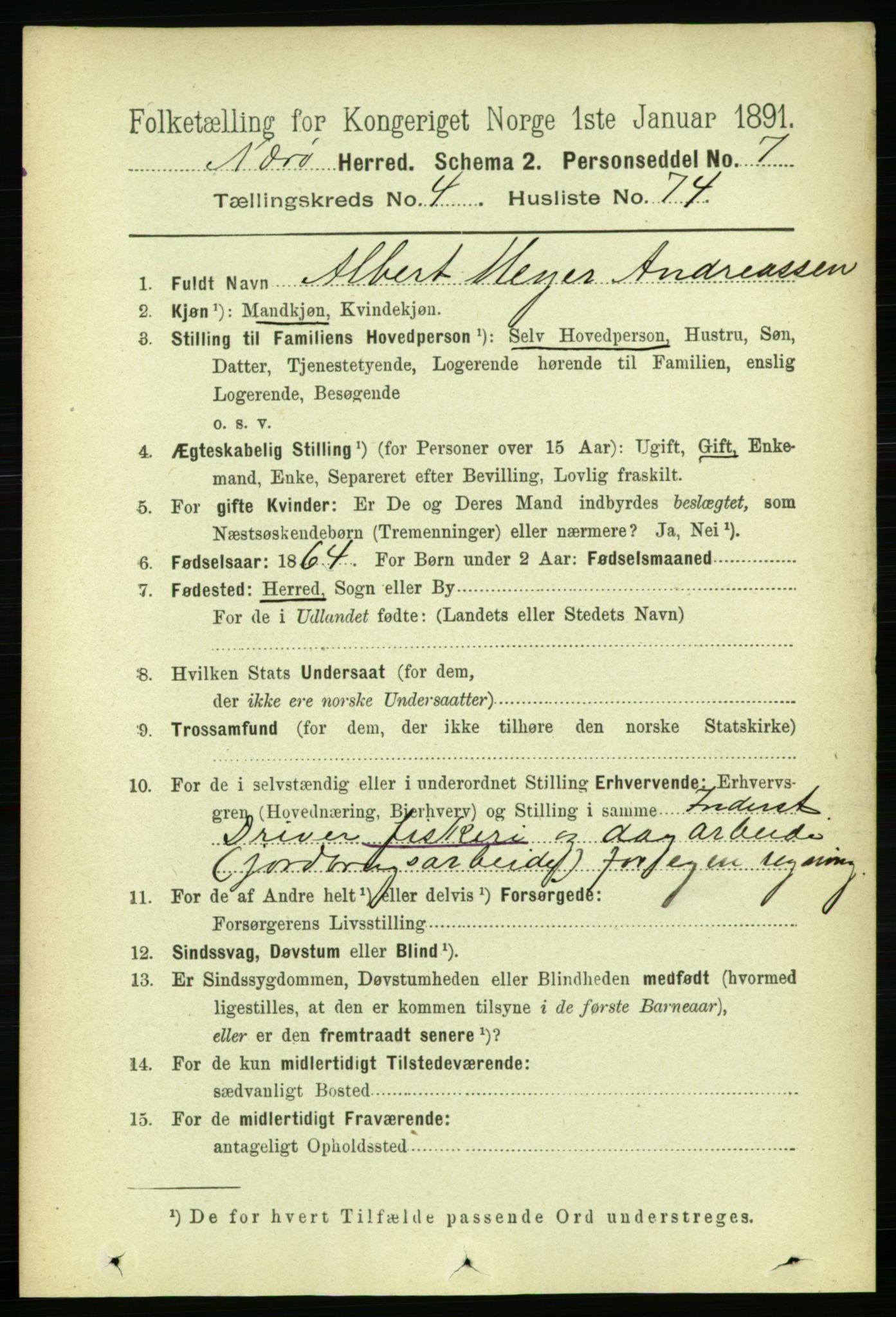 RA, 1891 census for 1751 Nærøy, 1891, p. 2338