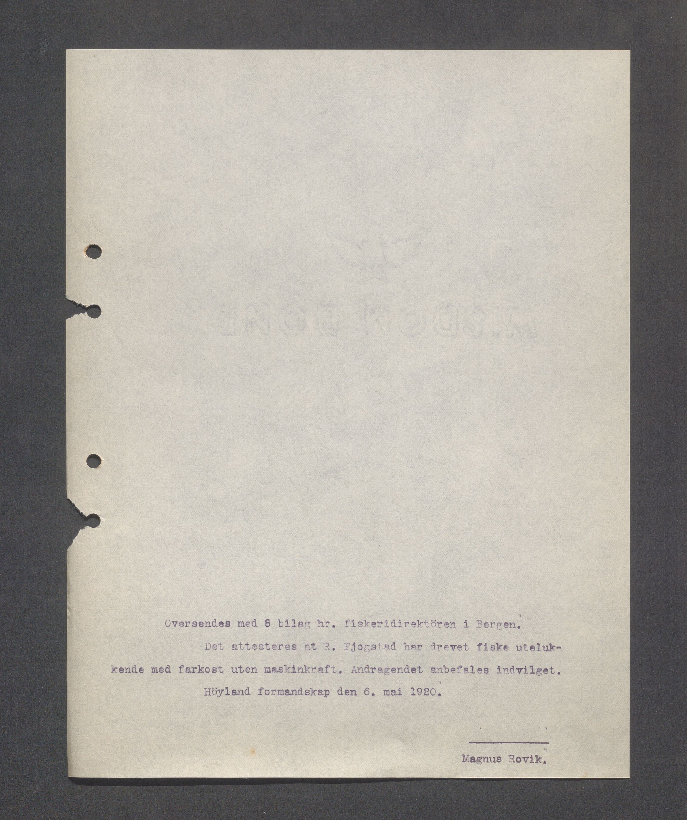 Høyland kommune - Formannskapet, IKAR/K-100046/B/L0005: Kopibok, 1918-1921, p. 231