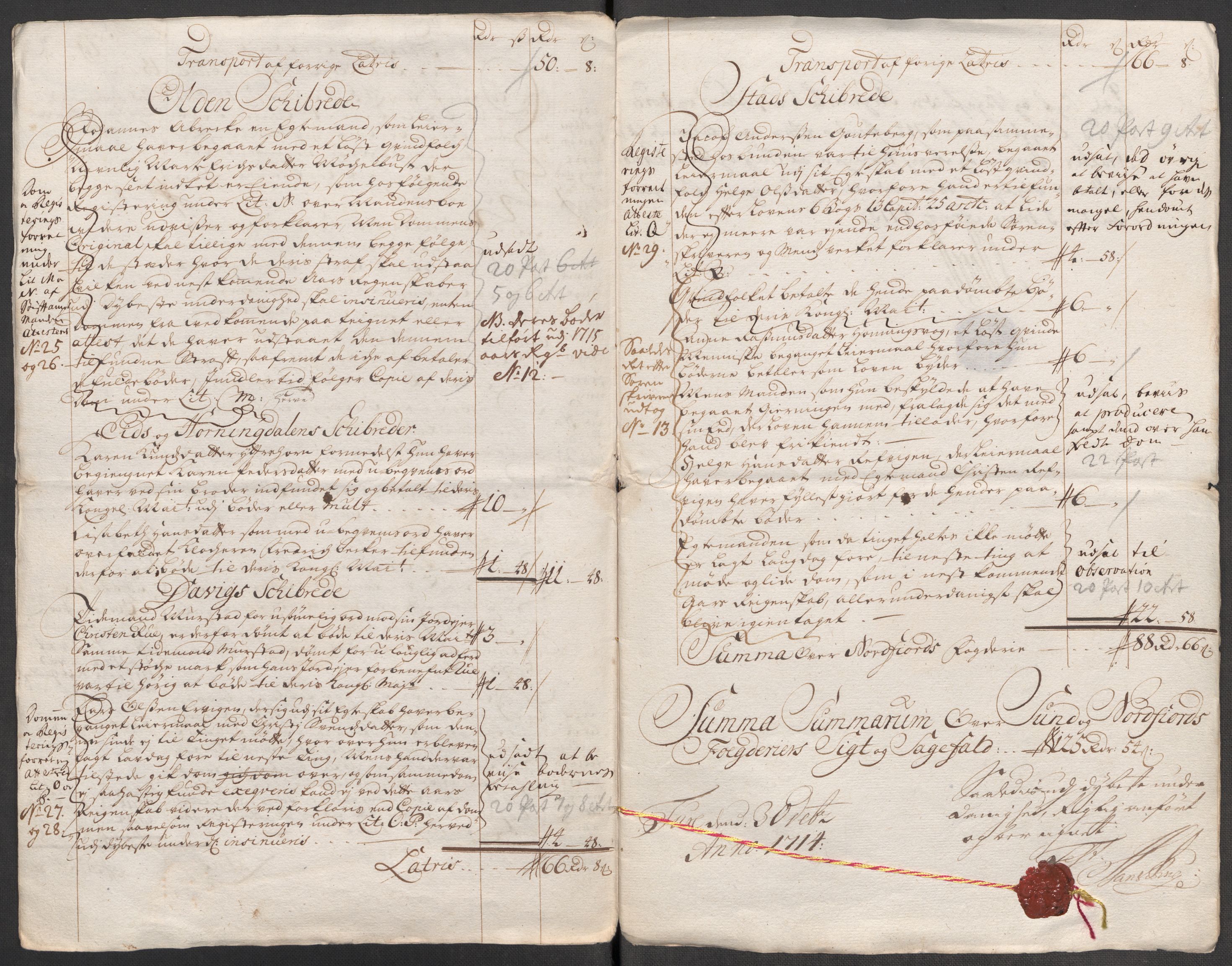 Rentekammeret inntil 1814, Reviderte regnskaper, Fogderegnskap, AV/RA-EA-4092/R53/L3438: Fogderegnskap Sunn- og Nordfjord, 1714, p. 185