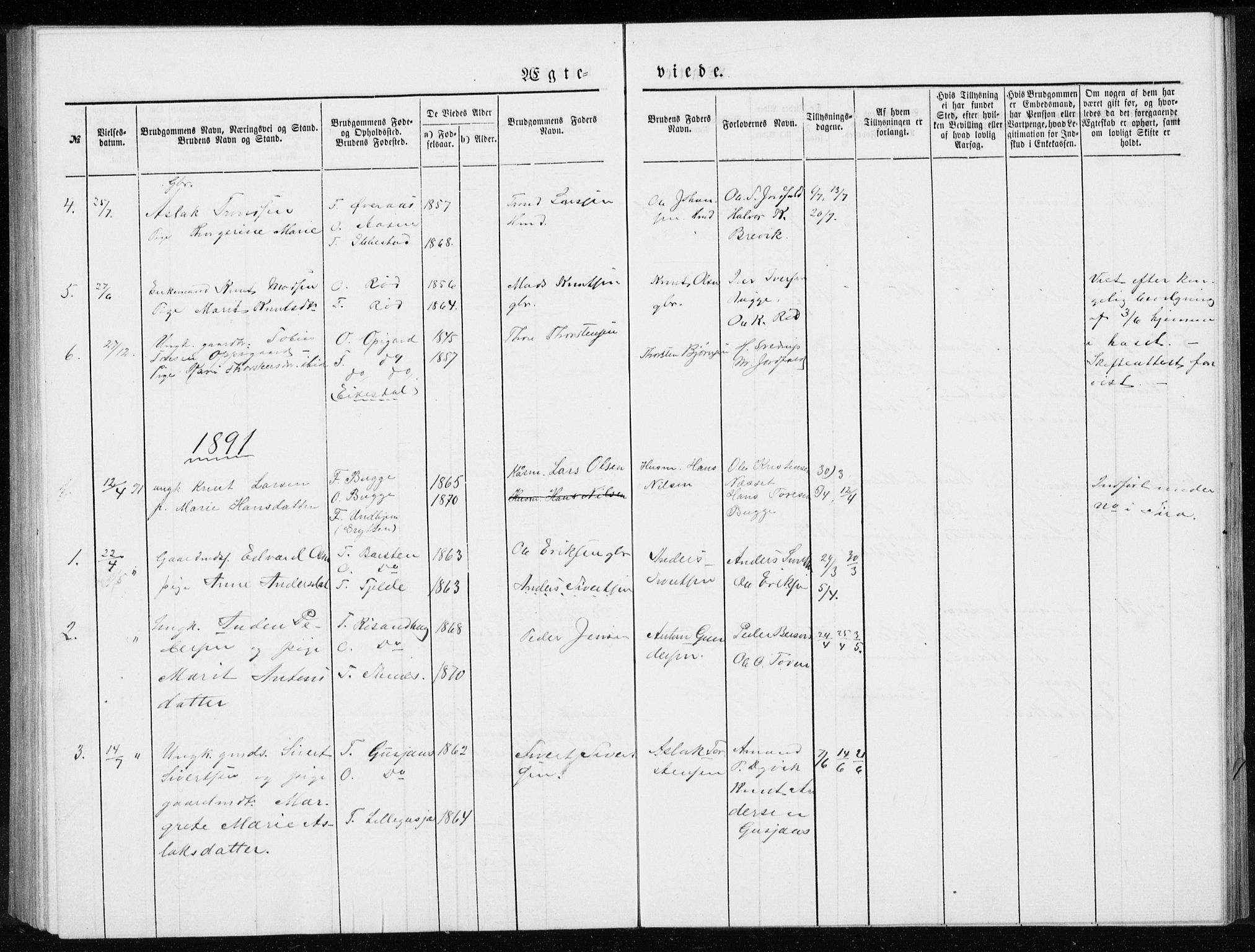 Ministerialprotokoller, klokkerbøker og fødselsregistre - Møre og Romsdal, AV/SAT-A-1454/551/L0631: Parish register (copy) no. 551C03, 1886-1894