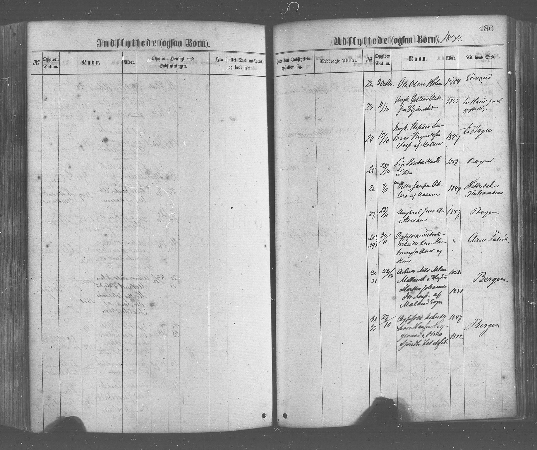 Hamre sokneprestembete, AV/SAB-A-75501/H/Ha/Haa/Haaa/L0015: Parish register (official) no. A 15, 1870-1881, p. 486