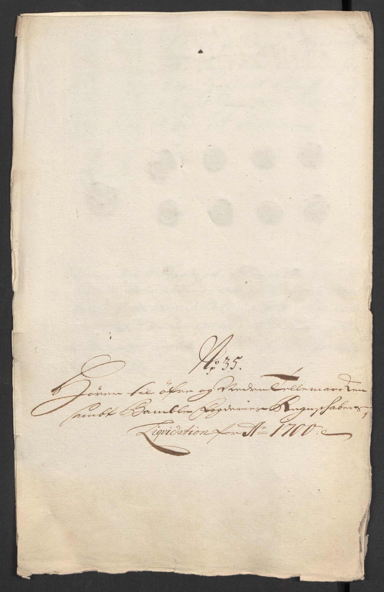 Rentekammeret inntil 1814, Reviderte regnskaper, Fogderegnskap, AV/RA-EA-4092/R36/L2104: Fogderegnskap Øvre og Nedre Telemark og Bamble, 1700, p. 512