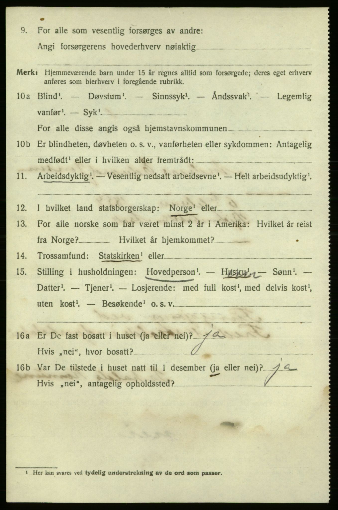 SAO, 1920 census for Fredrikshald, 1920, p. 22400