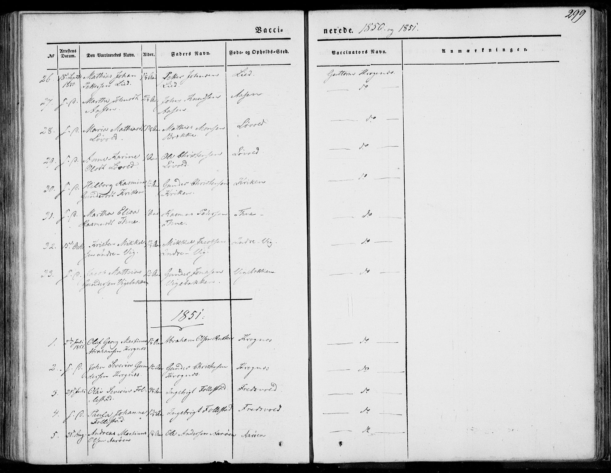 Ministerialprotokoller, klokkerbøker og fødselsregistre - Møre og Romsdal, AV/SAT-A-1454/501/L0006: Parish register (official) no. 501A06, 1844-1868, p. 299