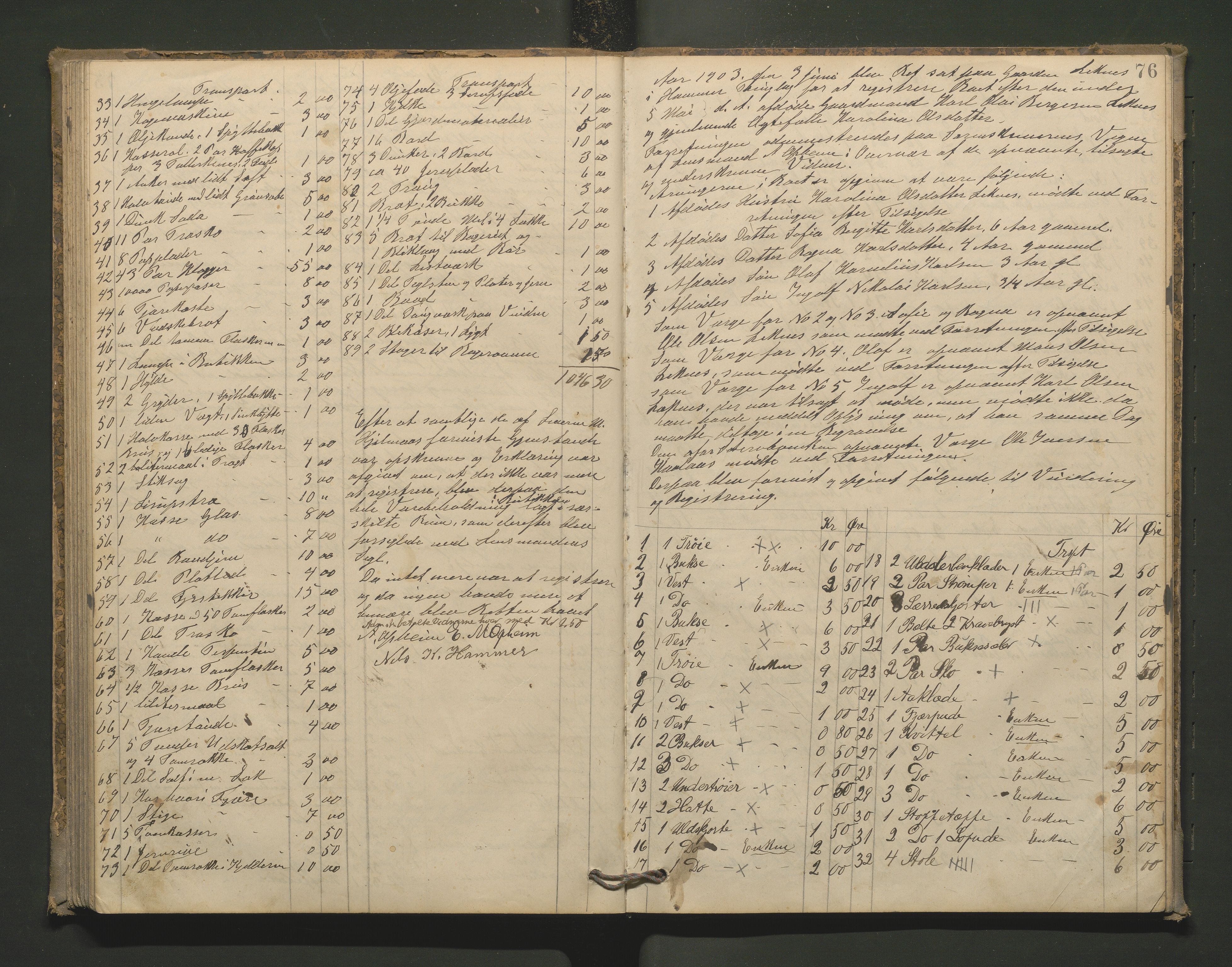 Lensmannen i Hamre, AV/SAB-A-32601/0006/L0002: Registreringsprotokoll, 1896-1904, p. 75b-76a