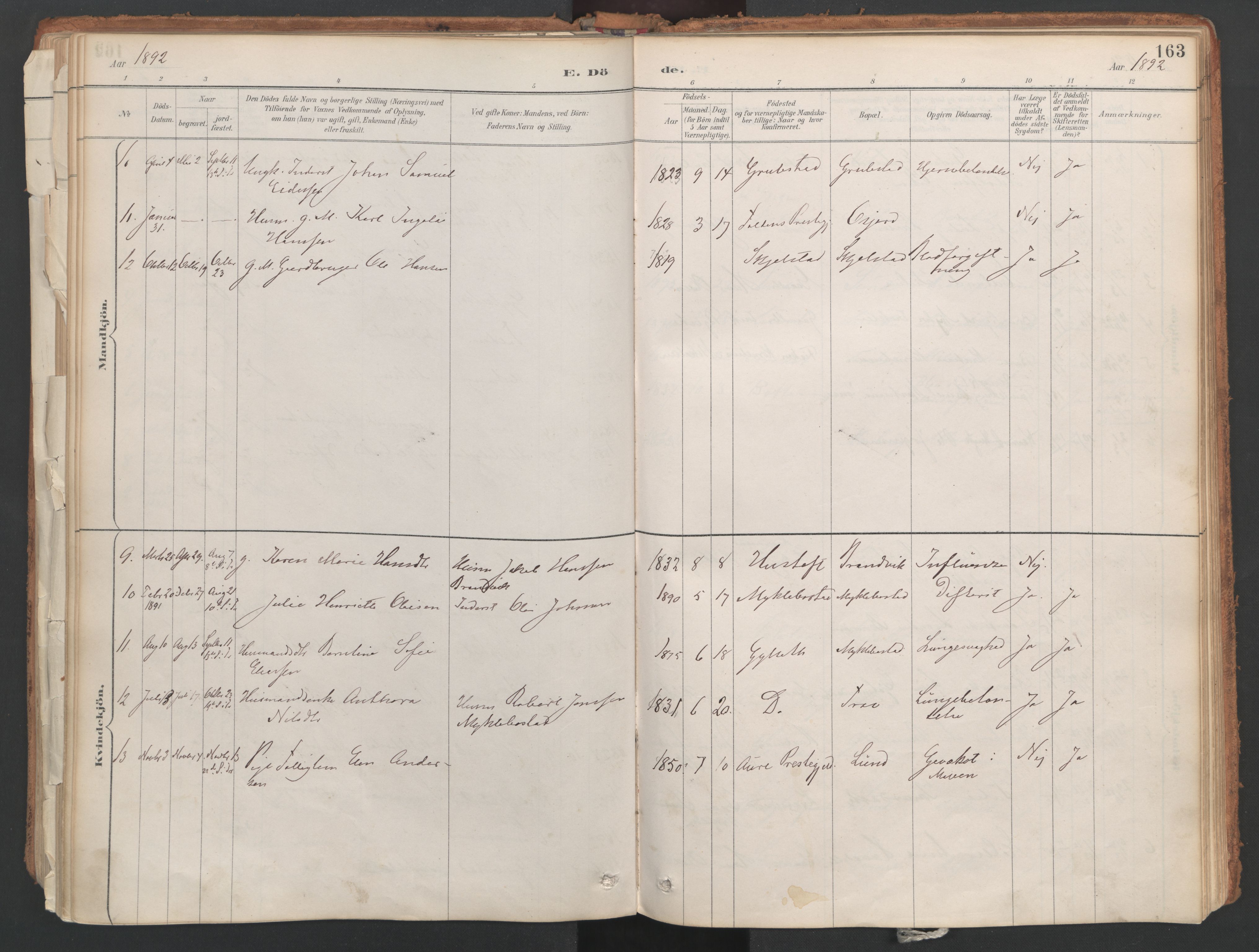 Ministerialprotokoller, klokkerbøker og fødselsregistre - Nordland, AV/SAT-A-1459/857/L0822: Parish register (official) no. 857A02, 1890-1917, p. 163