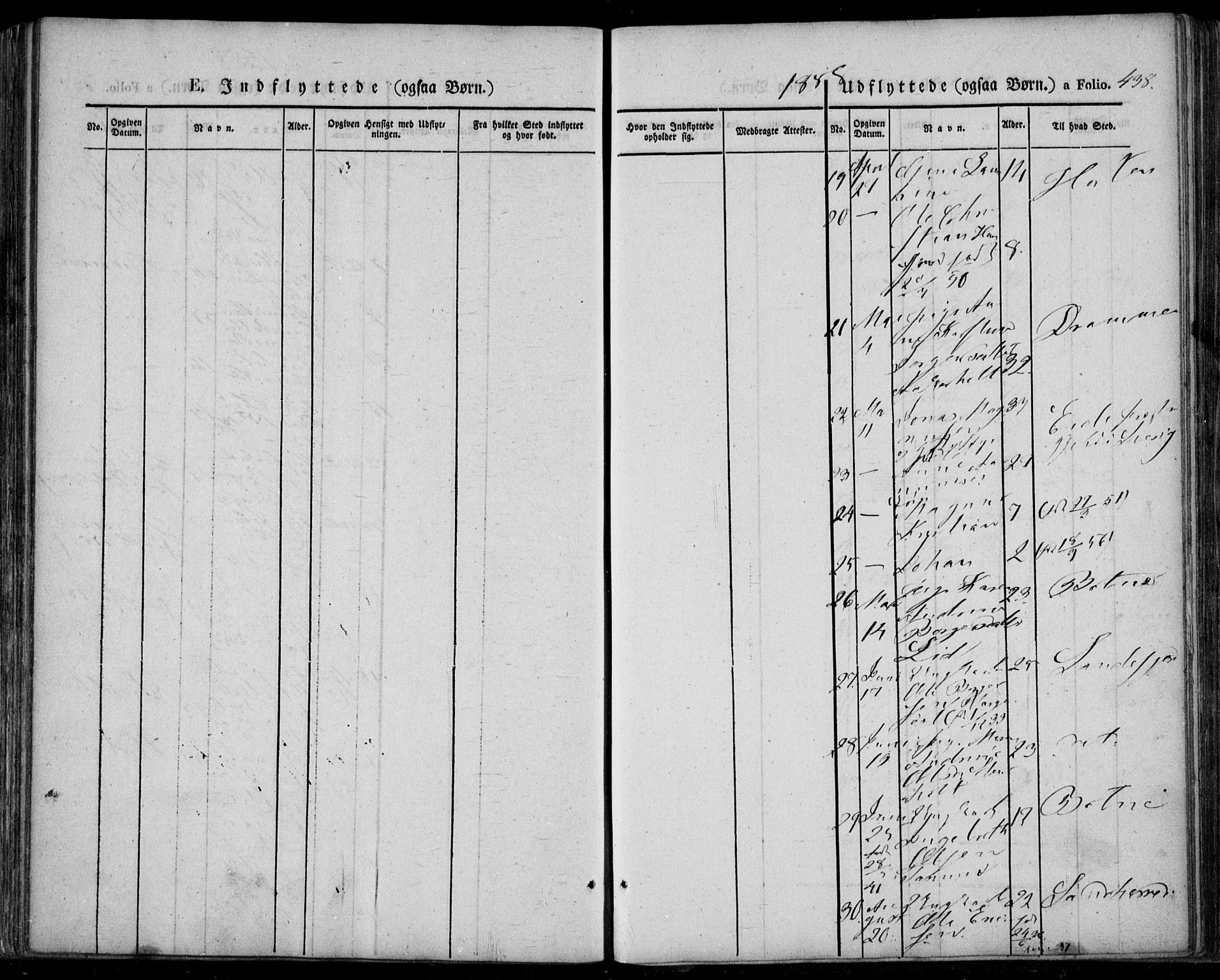 Lardal kirkebøker, AV/SAKO-A-350/F/Fa/L0006: Parish register (official) no. I 6, 1835-1860, p. 438