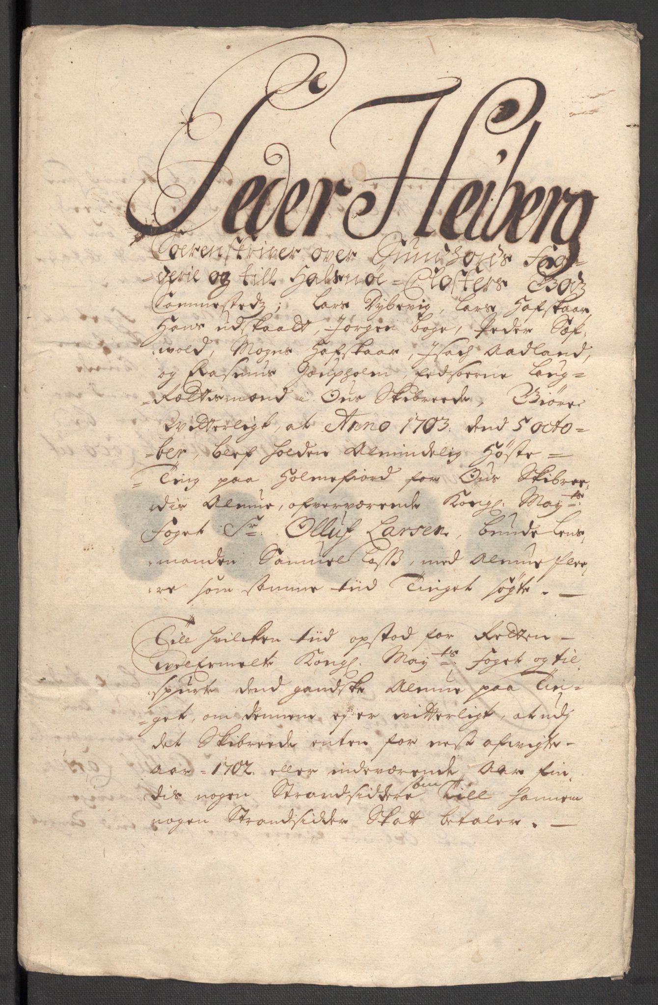 Rentekammeret inntil 1814, Reviderte regnskaper, Fogderegnskap, AV/RA-EA-4092/R48/L2981: Fogderegnskap Sunnhordland og Hardanger, 1703, p. 152