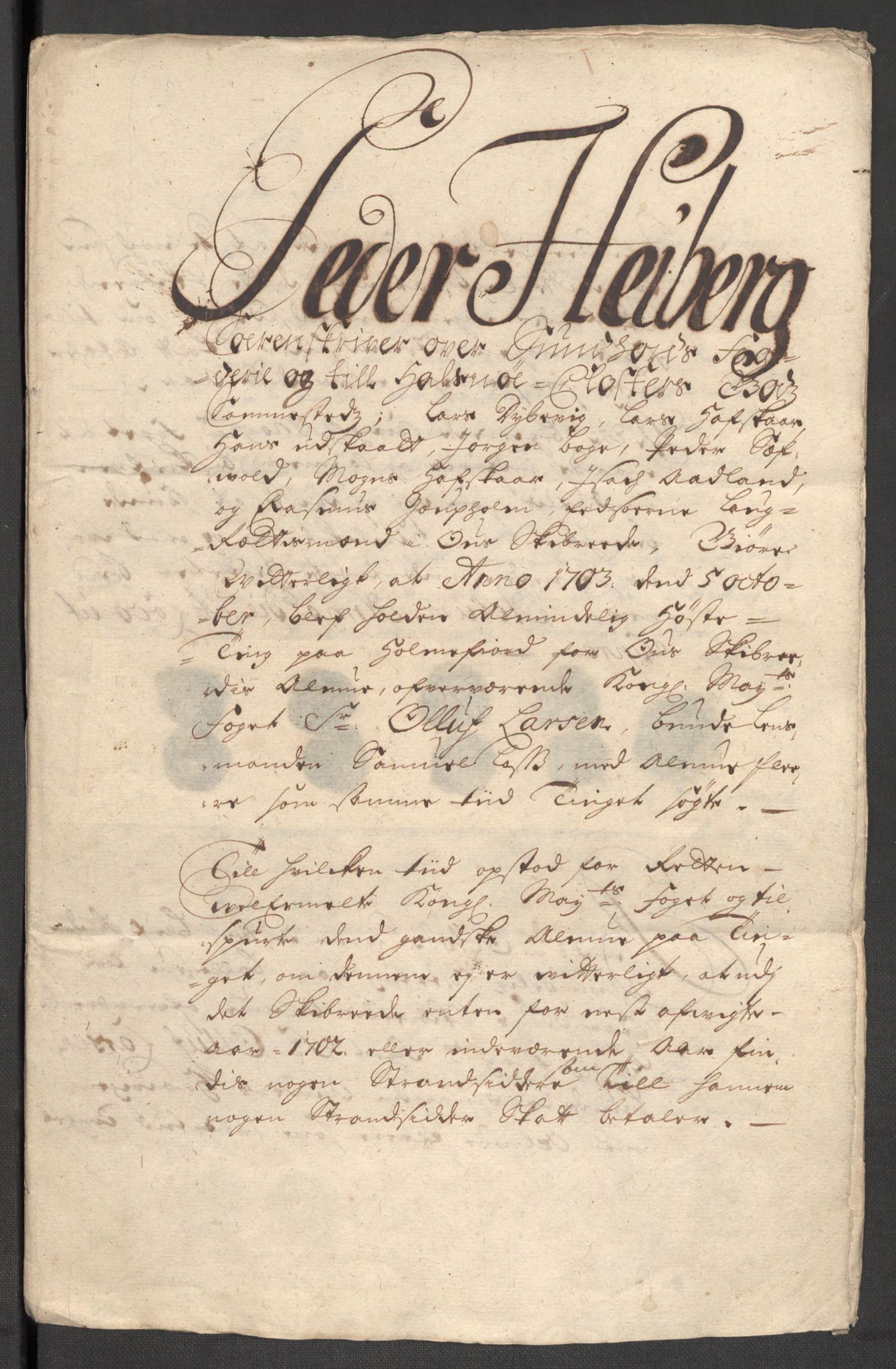 Rentekammeret inntil 1814, Reviderte regnskaper, Fogderegnskap, RA/EA-4092/R48/L2981: Fogderegnskap Sunnhordland og Hardanger, 1703, p. 152