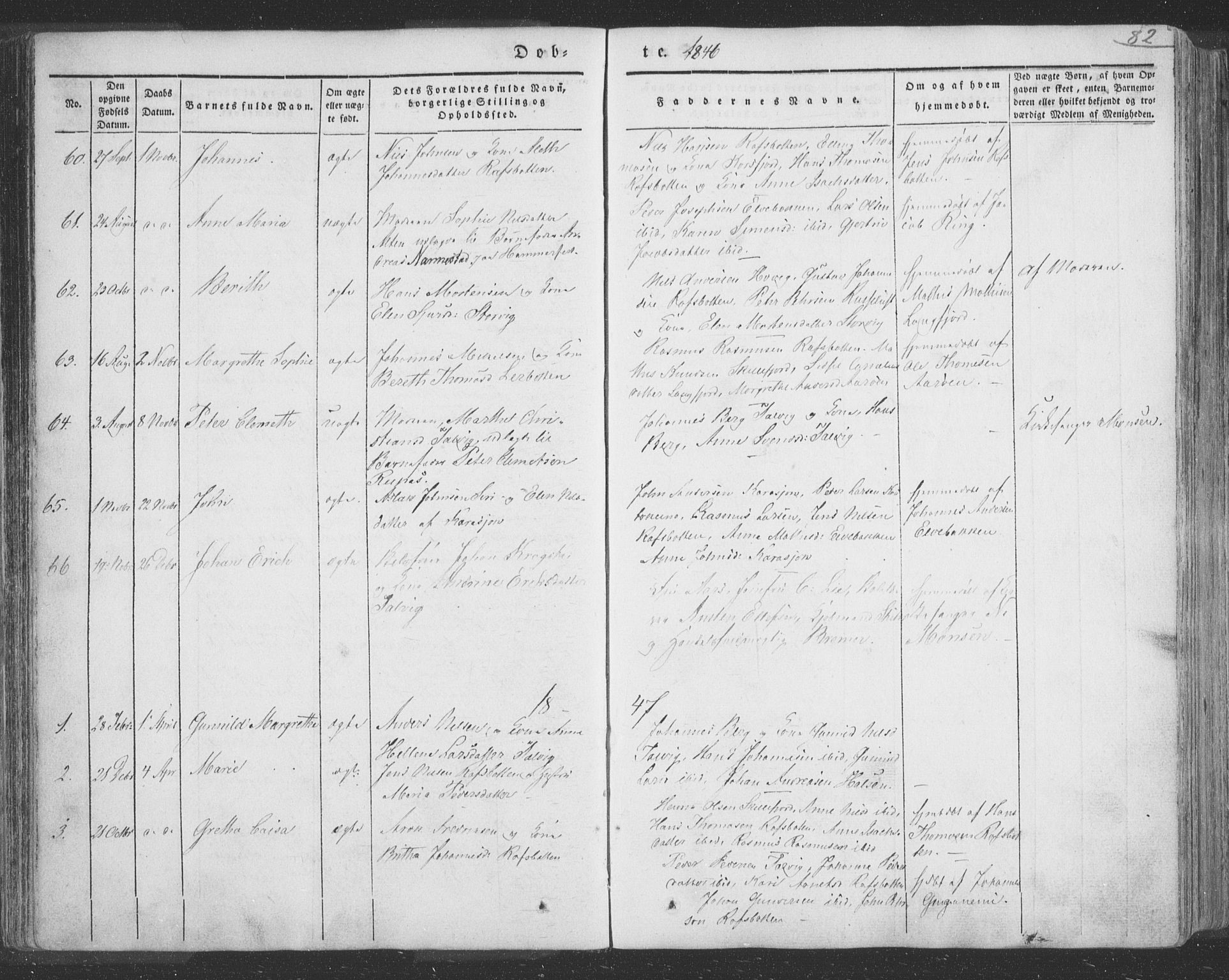 Talvik sokneprestkontor, SATØ/S-1337/H/Ha/L0009kirke: Parish register (official) no. 9, 1837-1852, p. 82