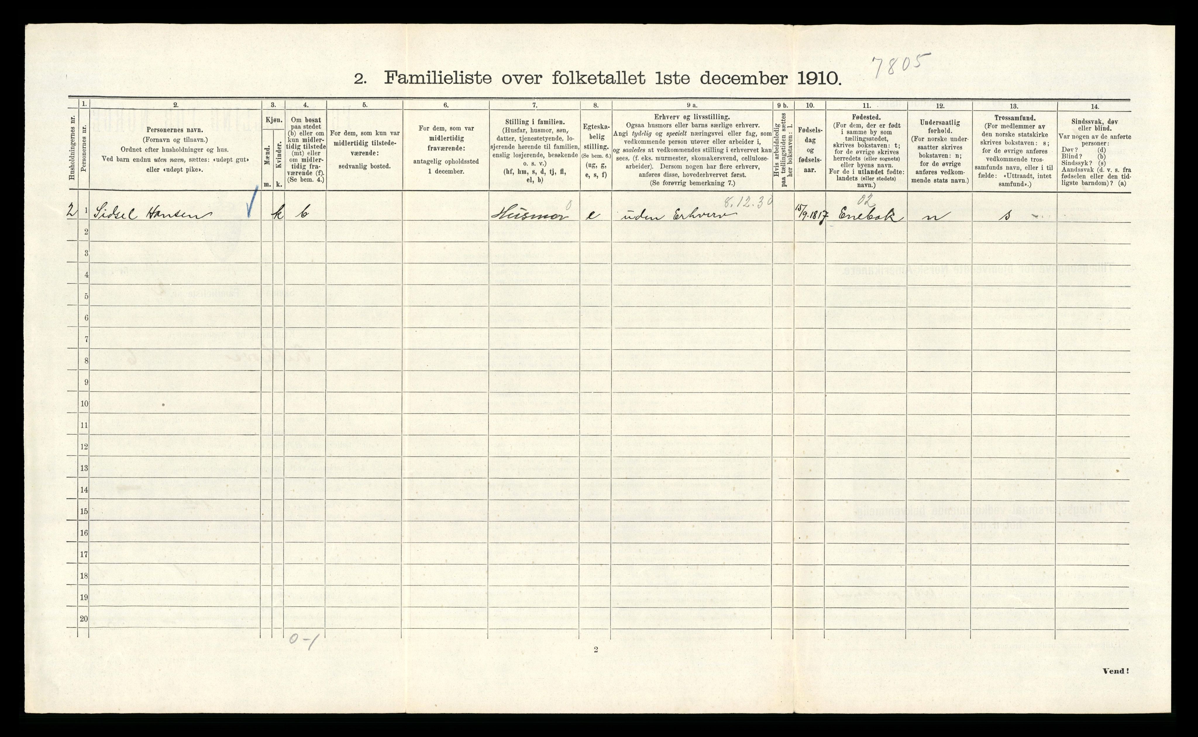 RA, 1910 census for Kristiania, 1910, p. 26156