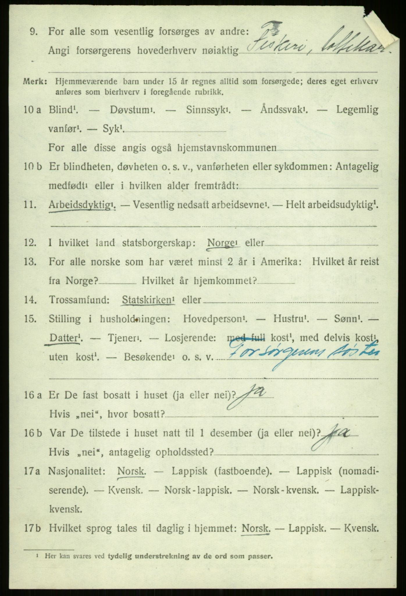 SATØ, 1920 census for Ibestad, 1920, p. 12135