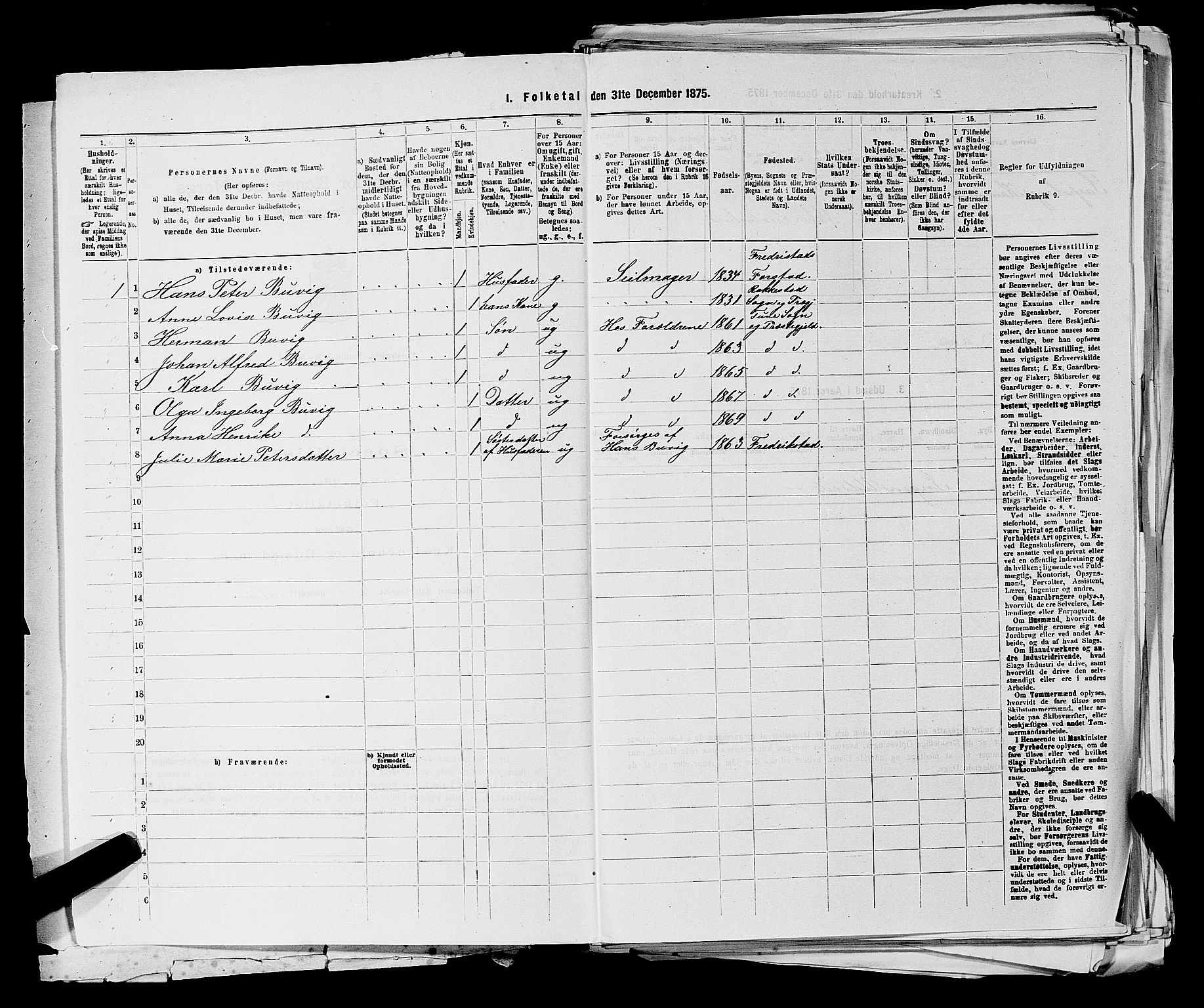 RA, 1875 census for 0130P Tune, 1875, p. 1280