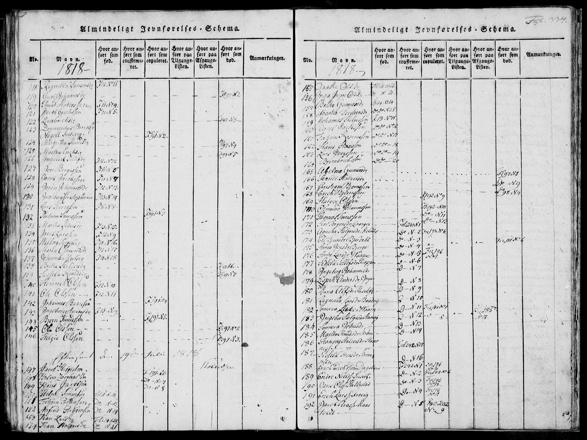 Skjold sokneprestkontor, SAST/A-101847/H/Ha/Haa/L0003: Parish register (official) no. A 3, 1815-1835, p. 334