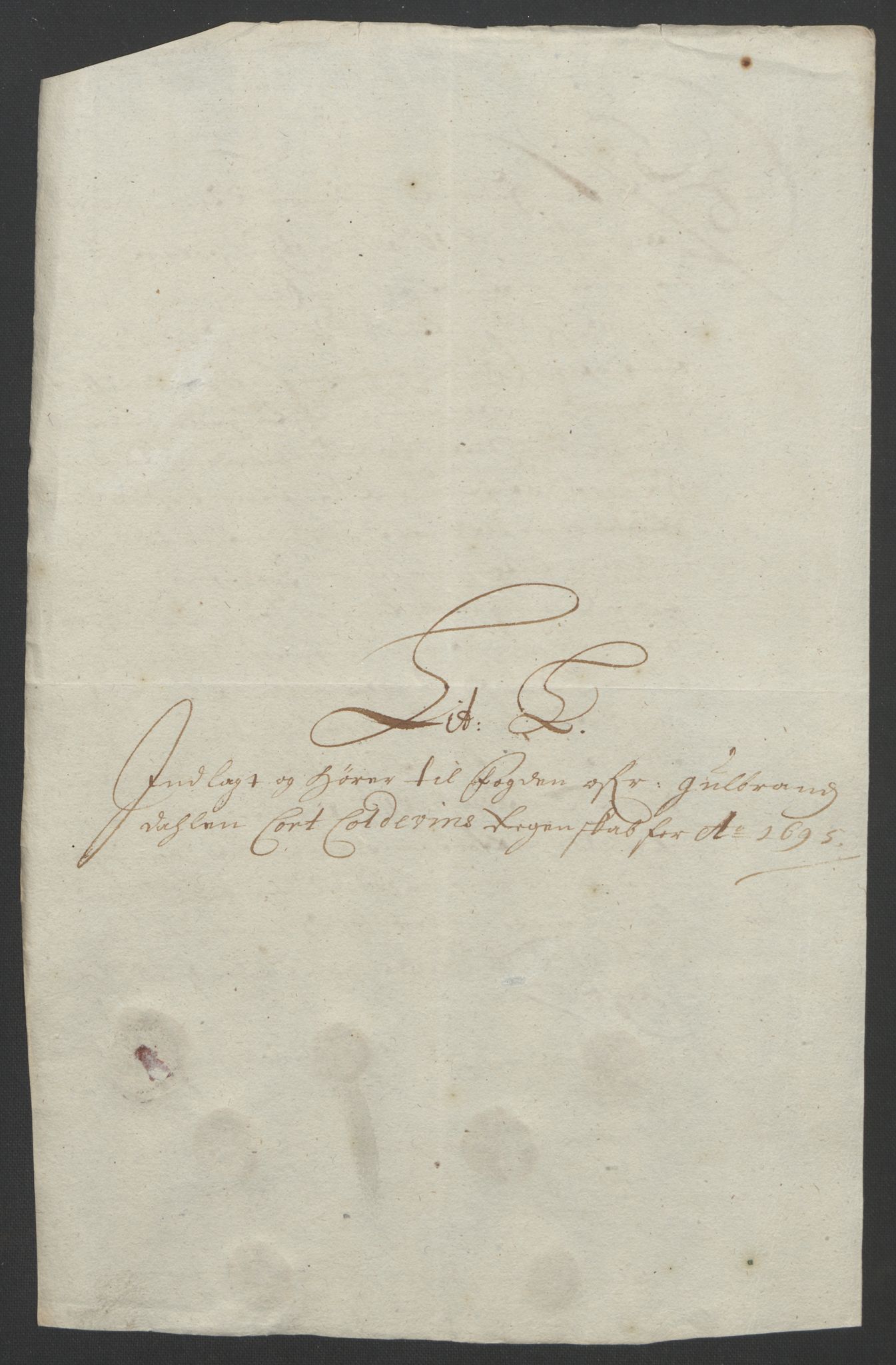 Rentekammeret inntil 1814, Reviderte regnskaper, Fogderegnskap, RA/EA-4092/R17/L1169: Fogderegnskap Gudbrandsdal, 1695, p. 163