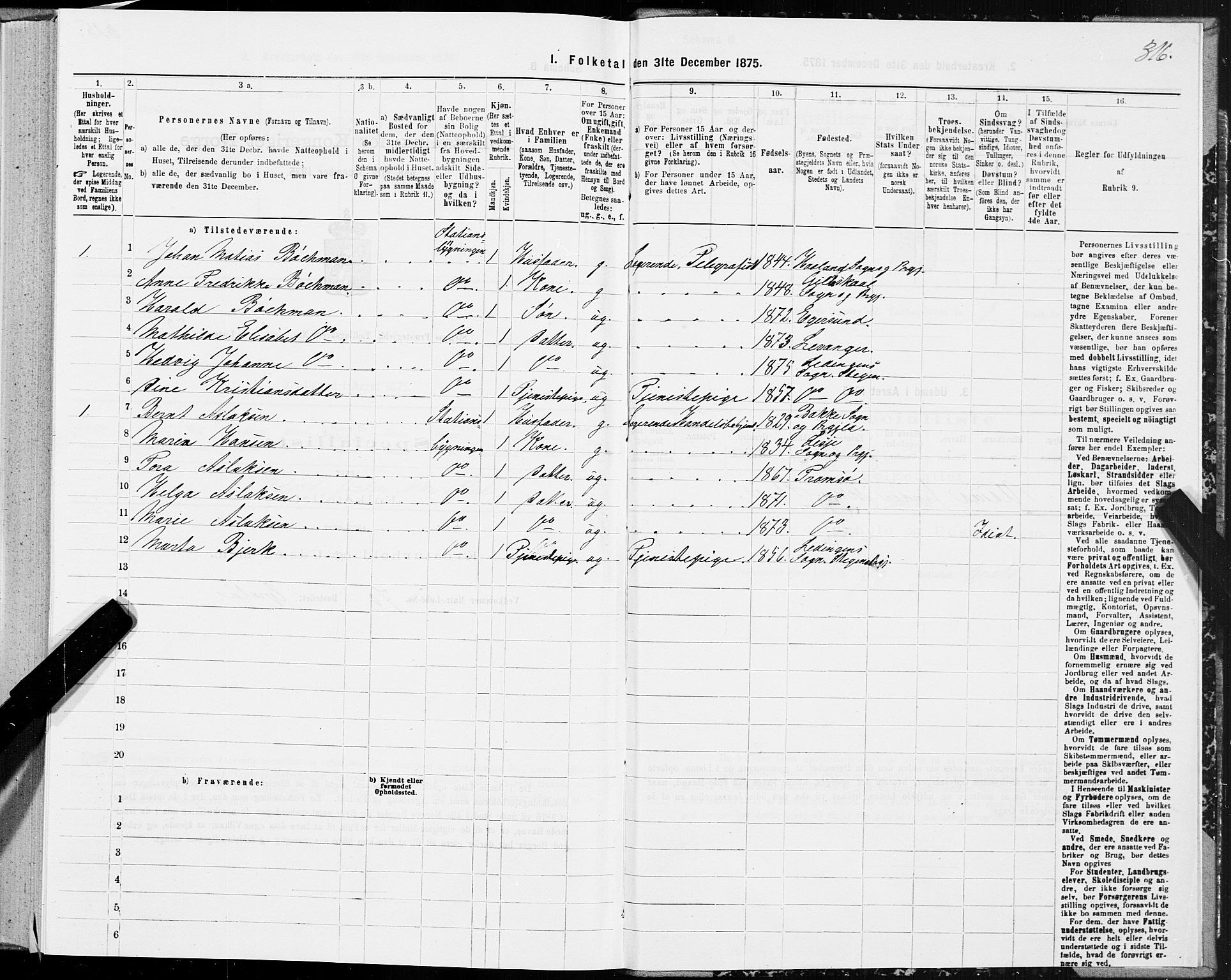 SAT, 1875 census for 1848P Steigen, 1875, p. 1316