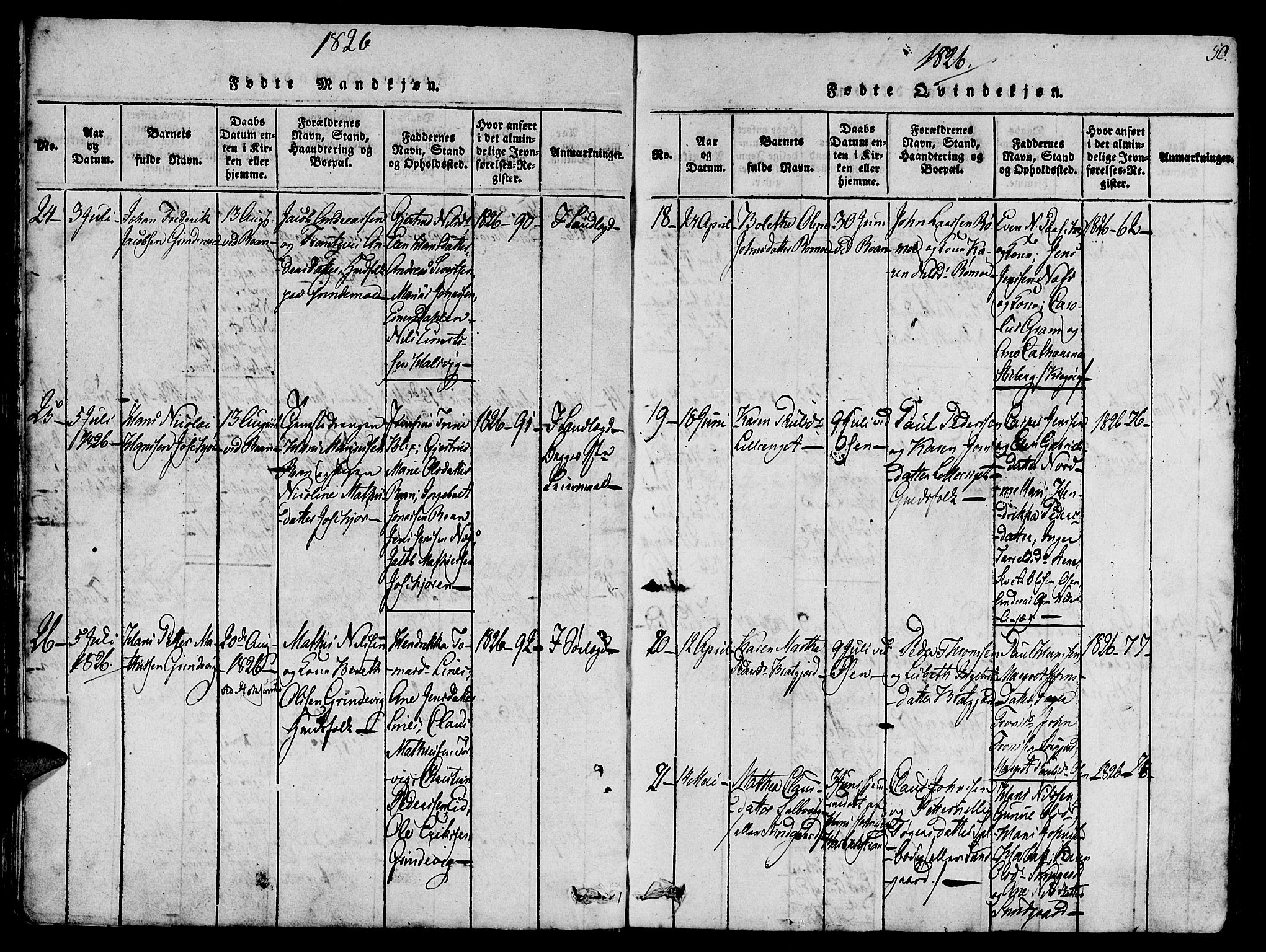 Ministerialprotokoller, klokkerbøker og fødselsregistre - Sør-Trøndelag, AV/SAT-A-1456/657/L0702: Parish register (official) no. 657A03, 1818-1831, p. 50