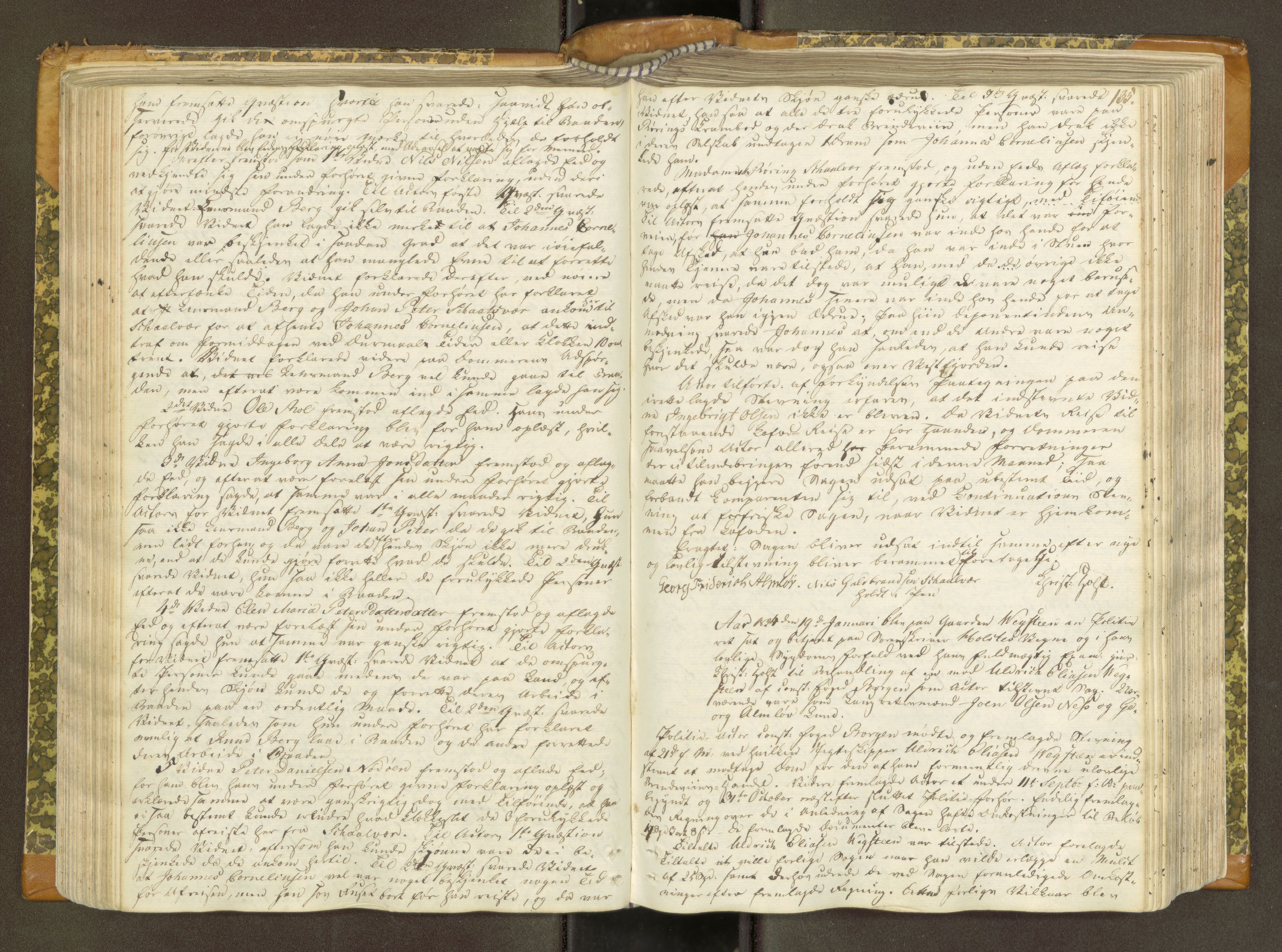 Helgeland sorenskriveri, AV/SAT-A-0004/1/1A/L0039: Tingbok 28, 1821-1827, p. 134b-135a
