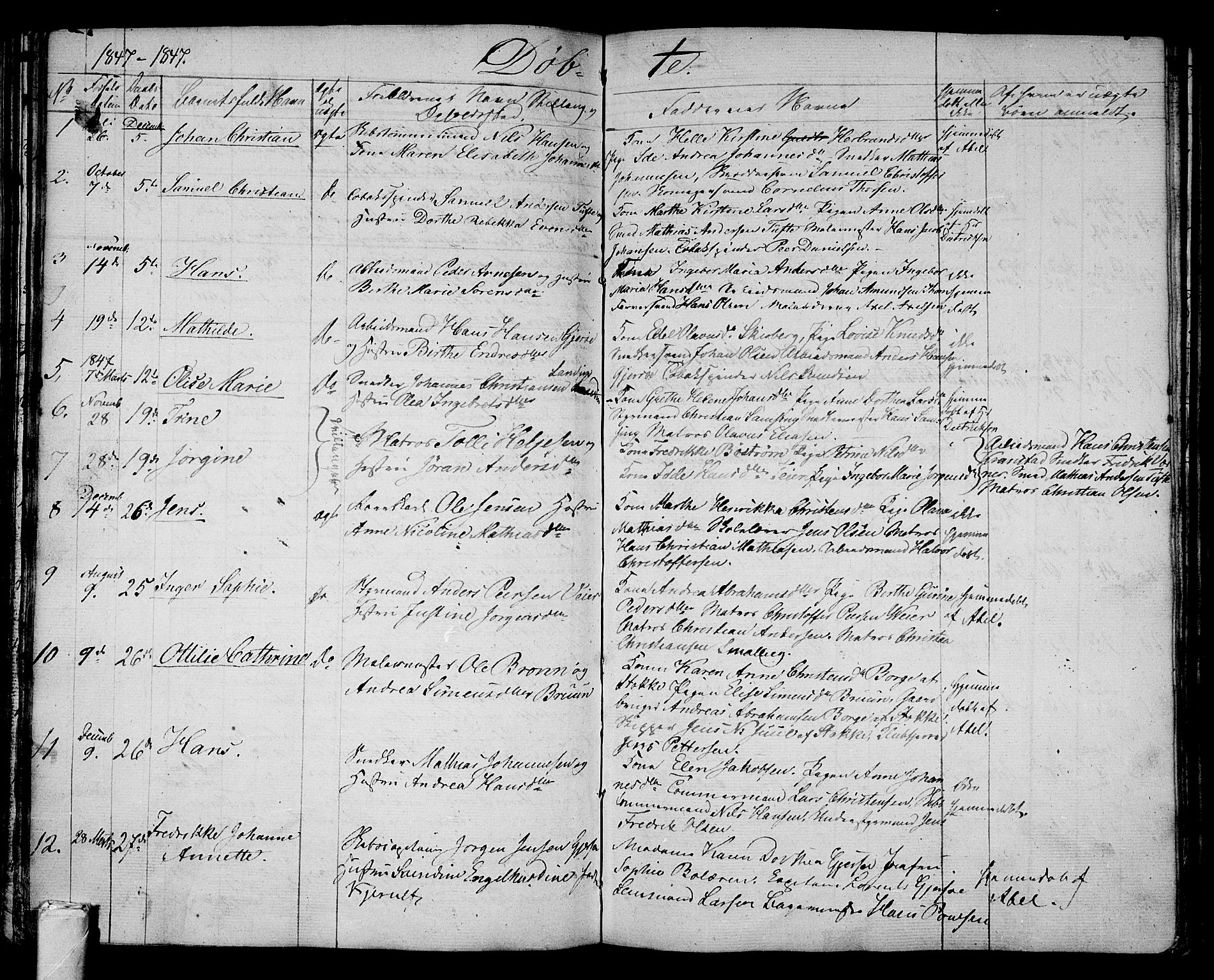 Tønsberg kirkebøker, AV/SAKO-A-330/G/Ga/L0002: Parish register (copy) no. 2, 1827-1854