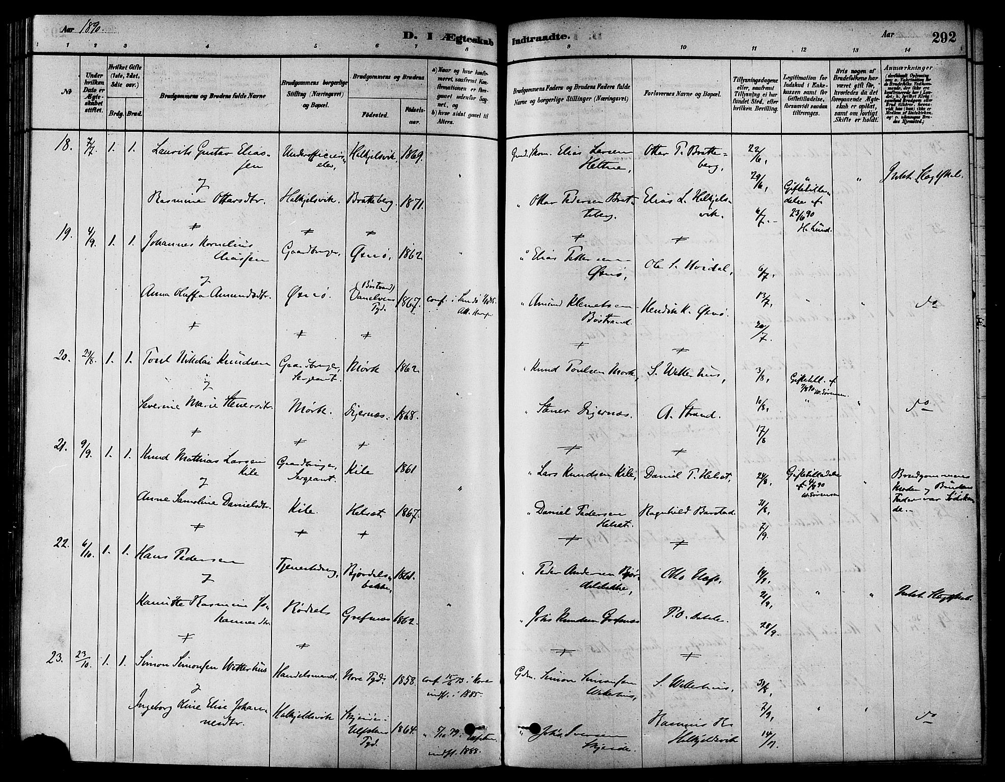 Ministerialprotokoller, klokkerbøker og fødselsregistre - Møre og Romsdal, AV/SAT-A-1454/511/L0141: Parish register (official) no. 511A08, 1878-1890, p. 292