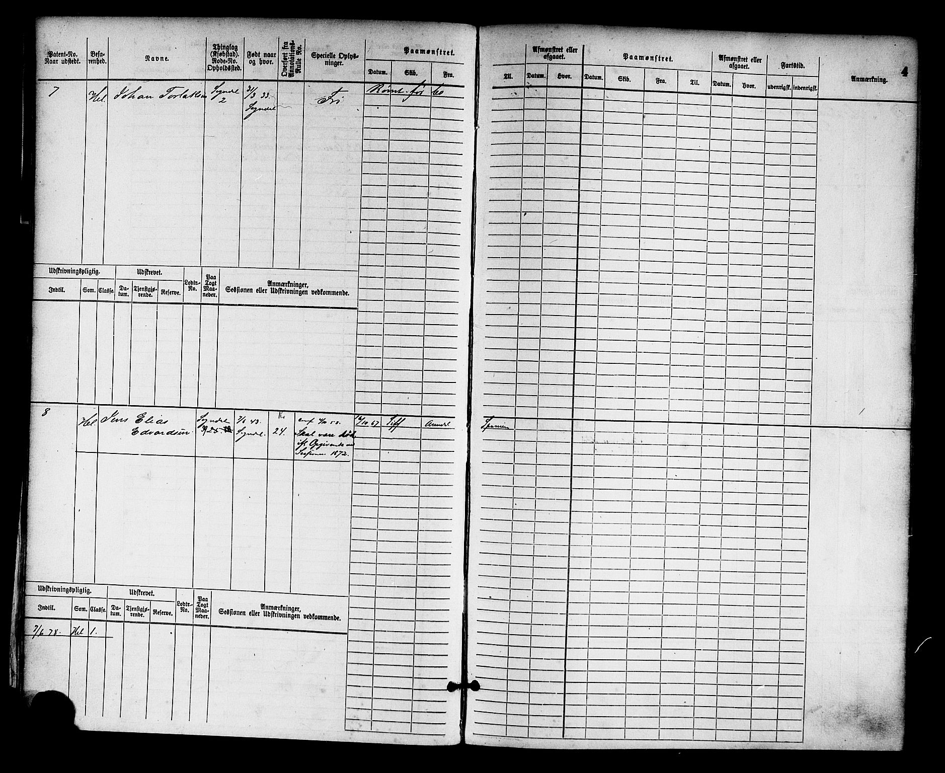 Sogndal mønstringskrets, AV/SAK-2031-0020/F/Fb/L0001: Hovedrulle nr. 1-382, P-2, 1870-1889, p. 7