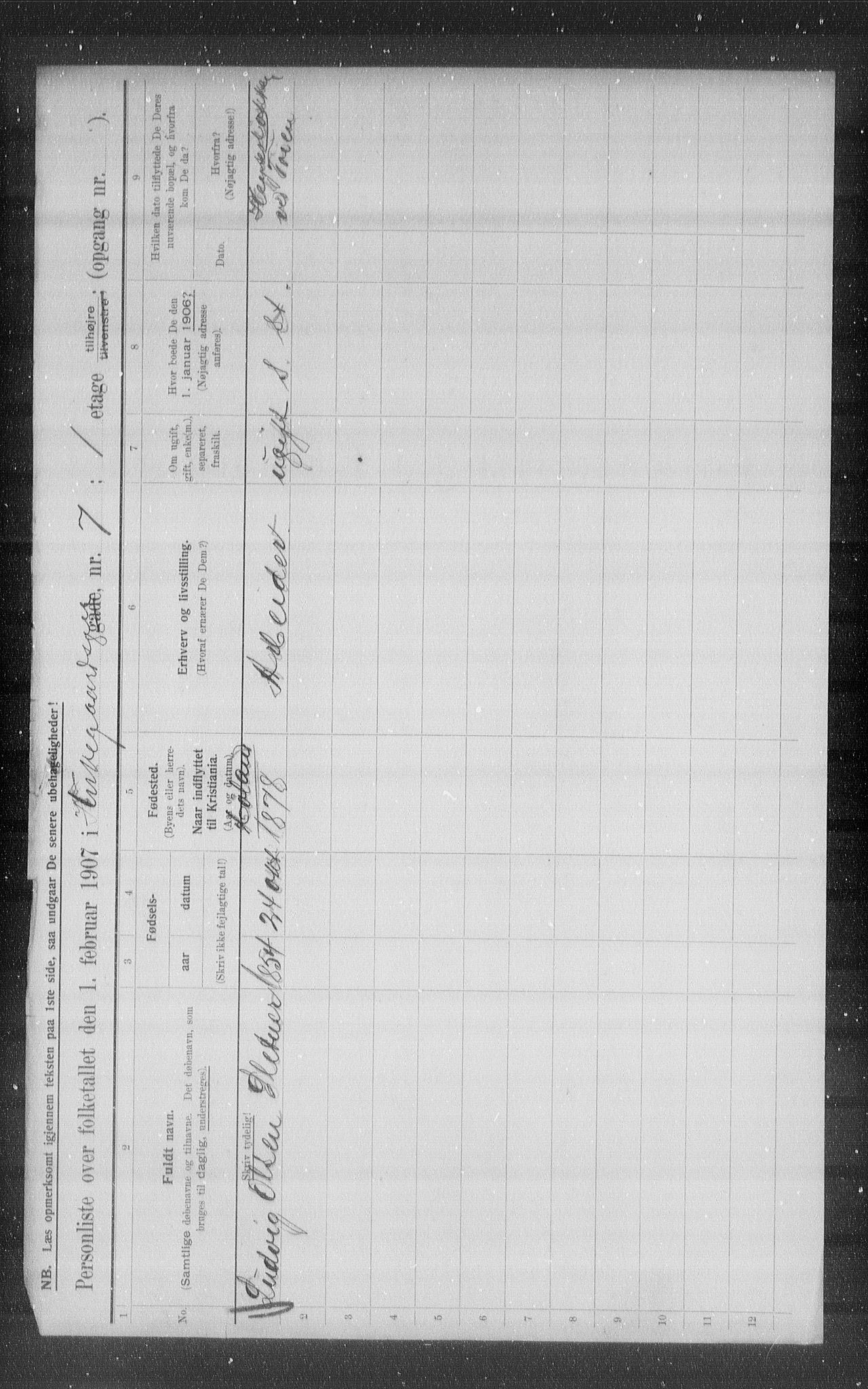 OBA, Municipal Census 1907 for Kristiania, 1907, p. 25502