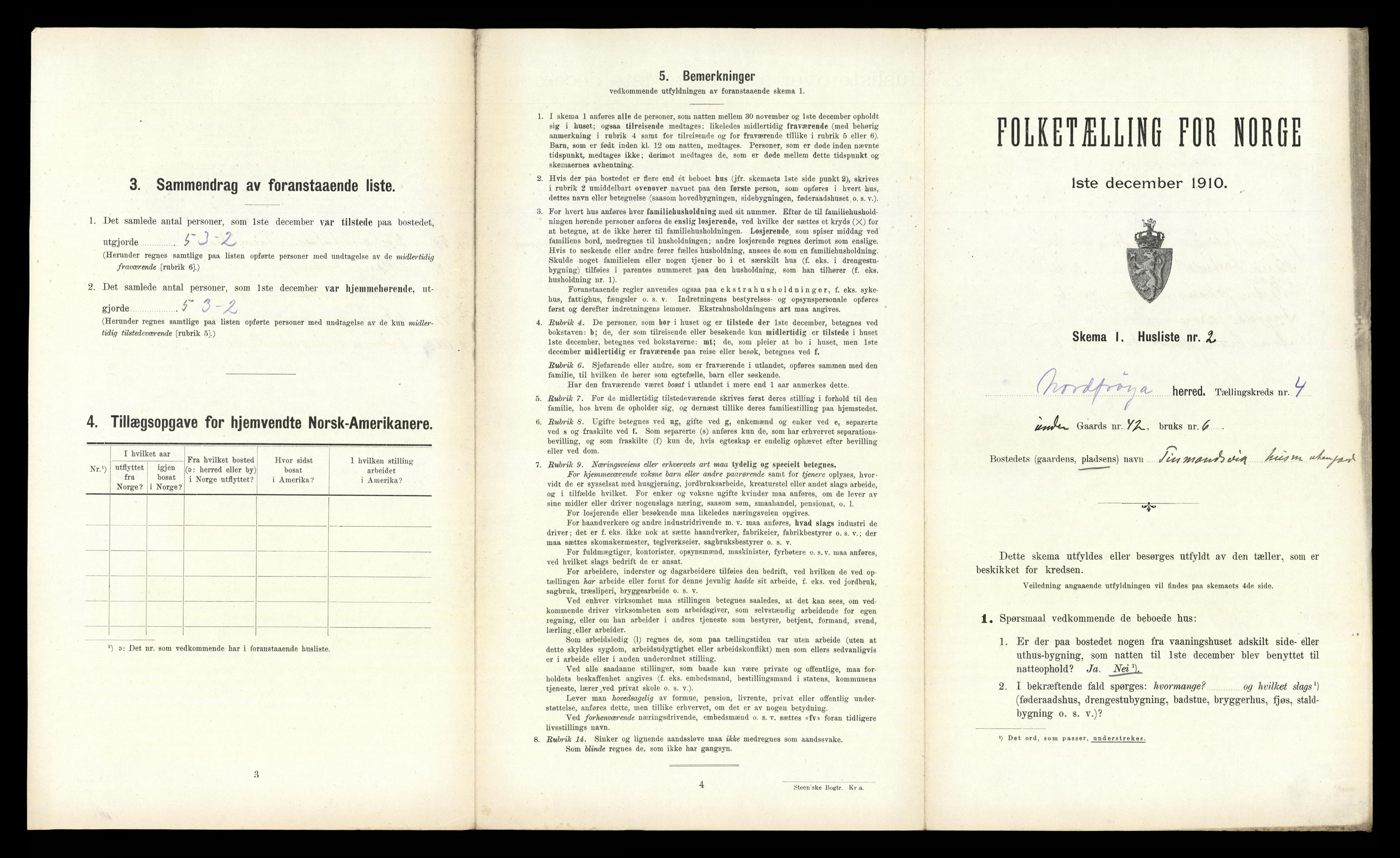 RA, 1910 census for Nord-Frøya, 1910, p. 294