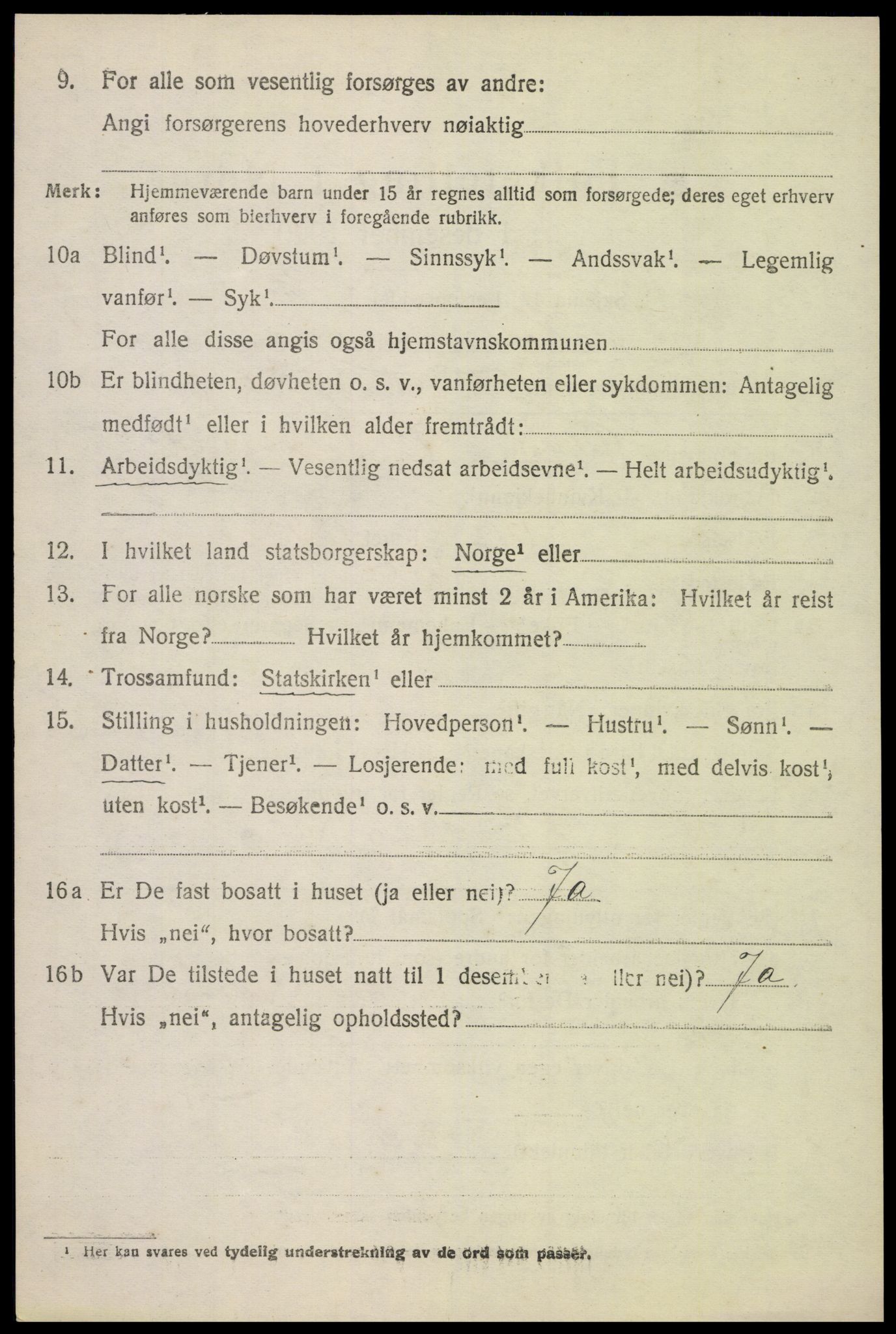 SAH, 1920 census for Kolbu, 1920, p. 3721