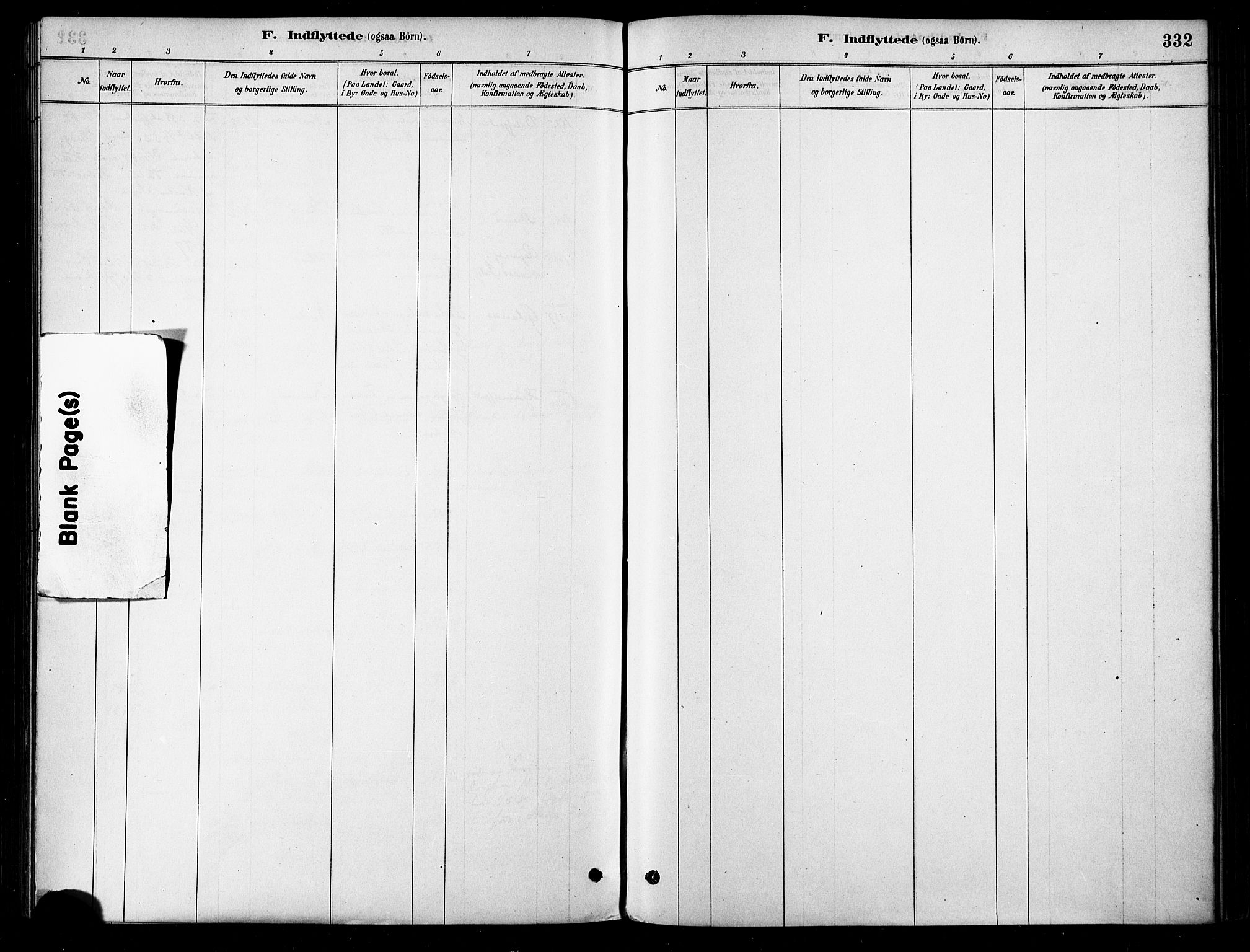 Karlsøy sokneprestembete, AV/SATØ-S-1299/H/Ha/Haa/L0006kirke: Parish register (official) no. 6, 1879-1890, p. 332