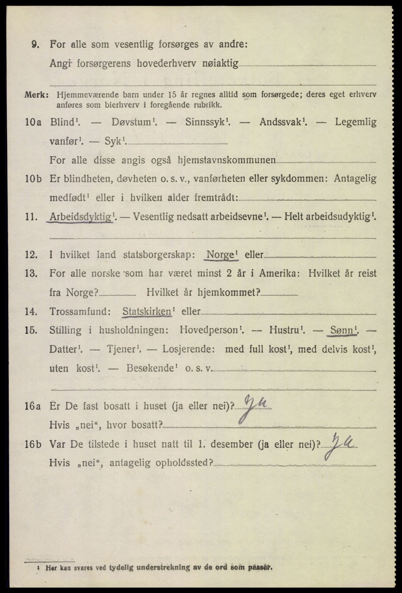 SAH, 1920 census for Gran, 1920, p. 5149