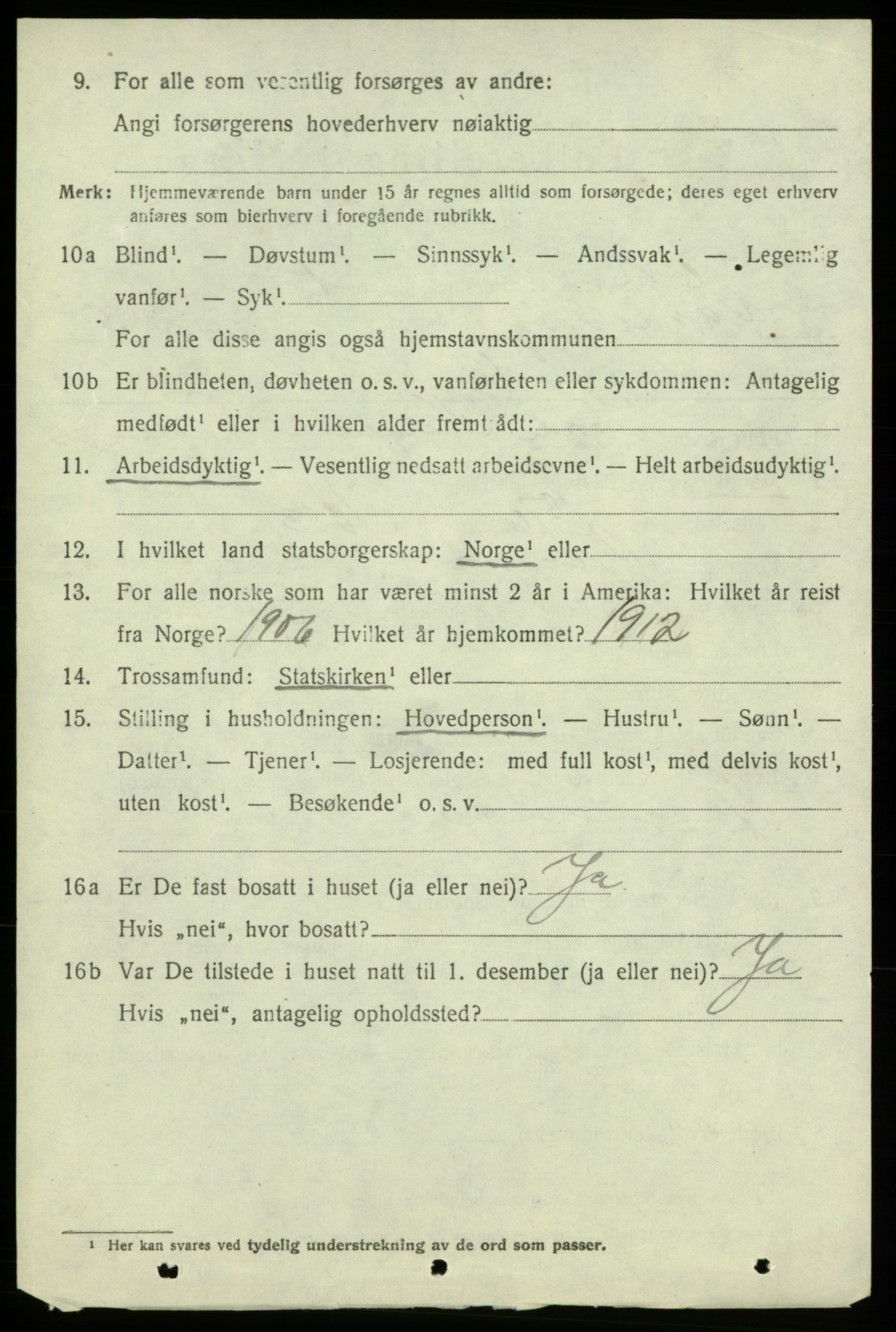 SAB, 1920 census for Varaldsøy, 1920, p. 1786