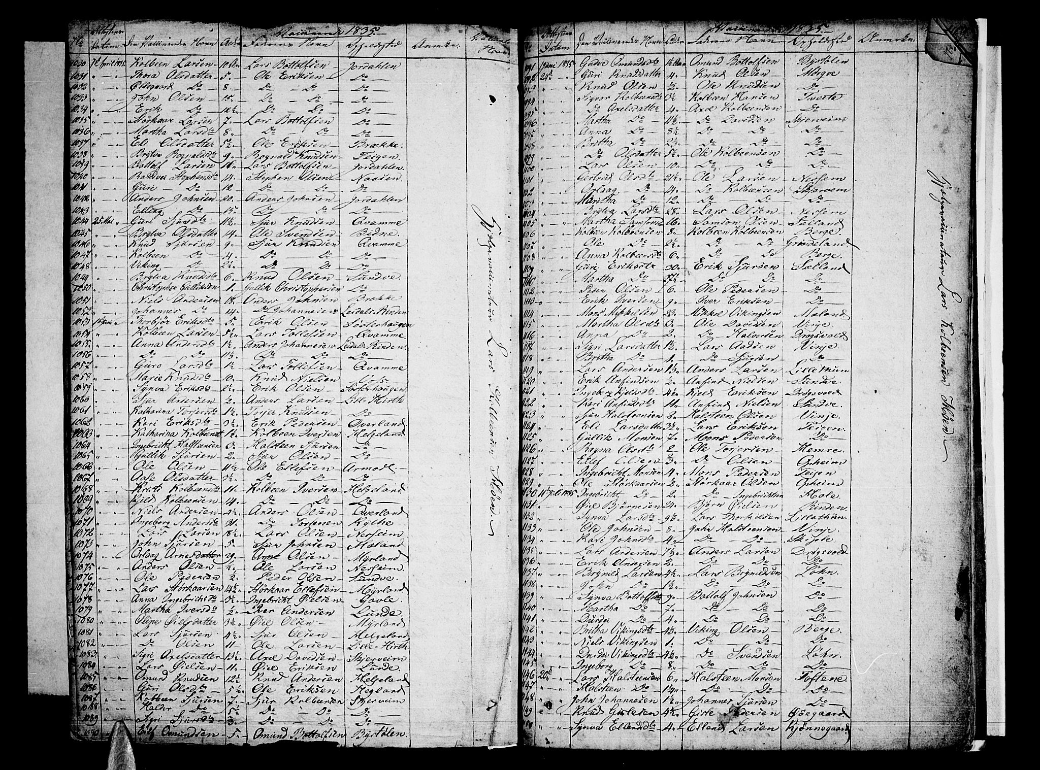 Voss sokneprestembete, AV/SAB-A-79001/H/Haa: Parish register (official) no. A 12, 1823-1837, p. 465