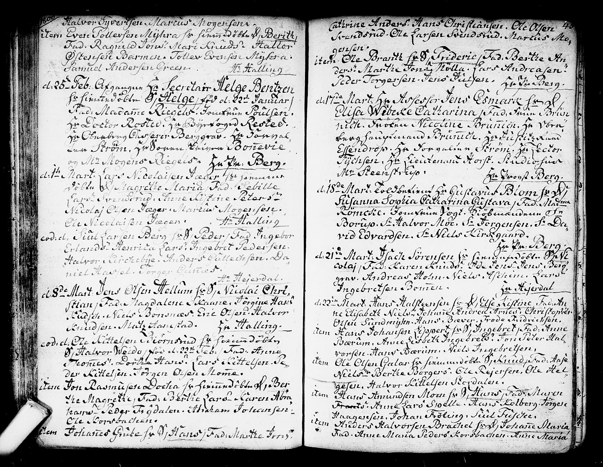 Kongsberg kirkebøker, AV/SAKO-A-22/F/Fa/L0007: Parish register (official) no. I 7, 1795-1816, p. 45