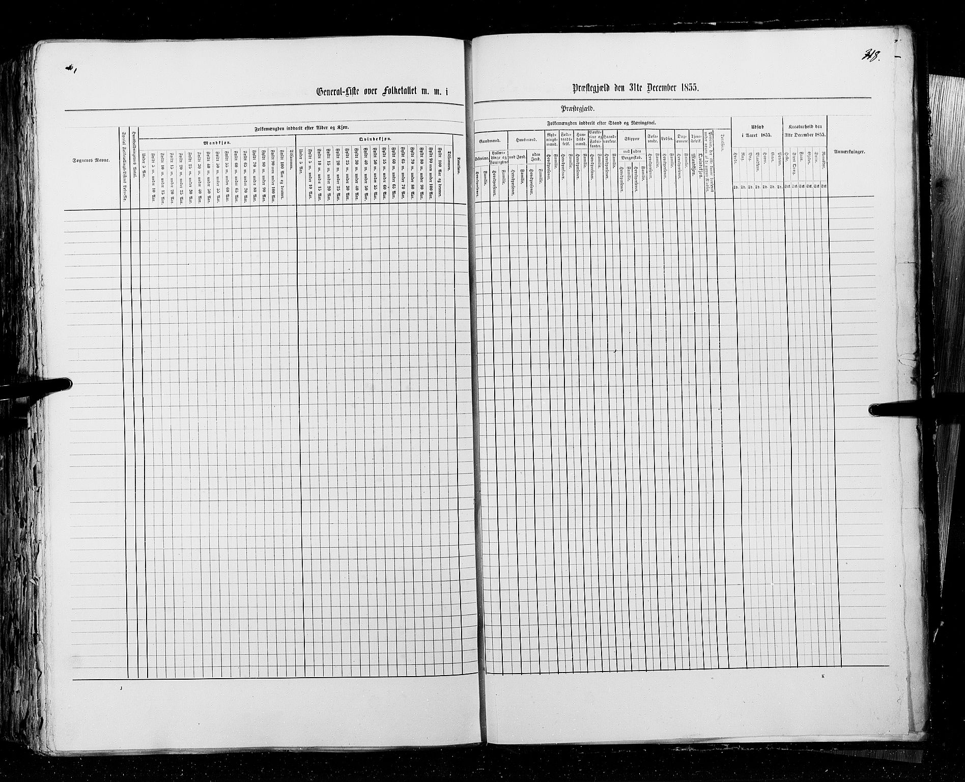 RA, Census 1855, vol. 3: Bratsberg amt, Nedenes amt og Lister og Mandal amt, 1855, p. 318