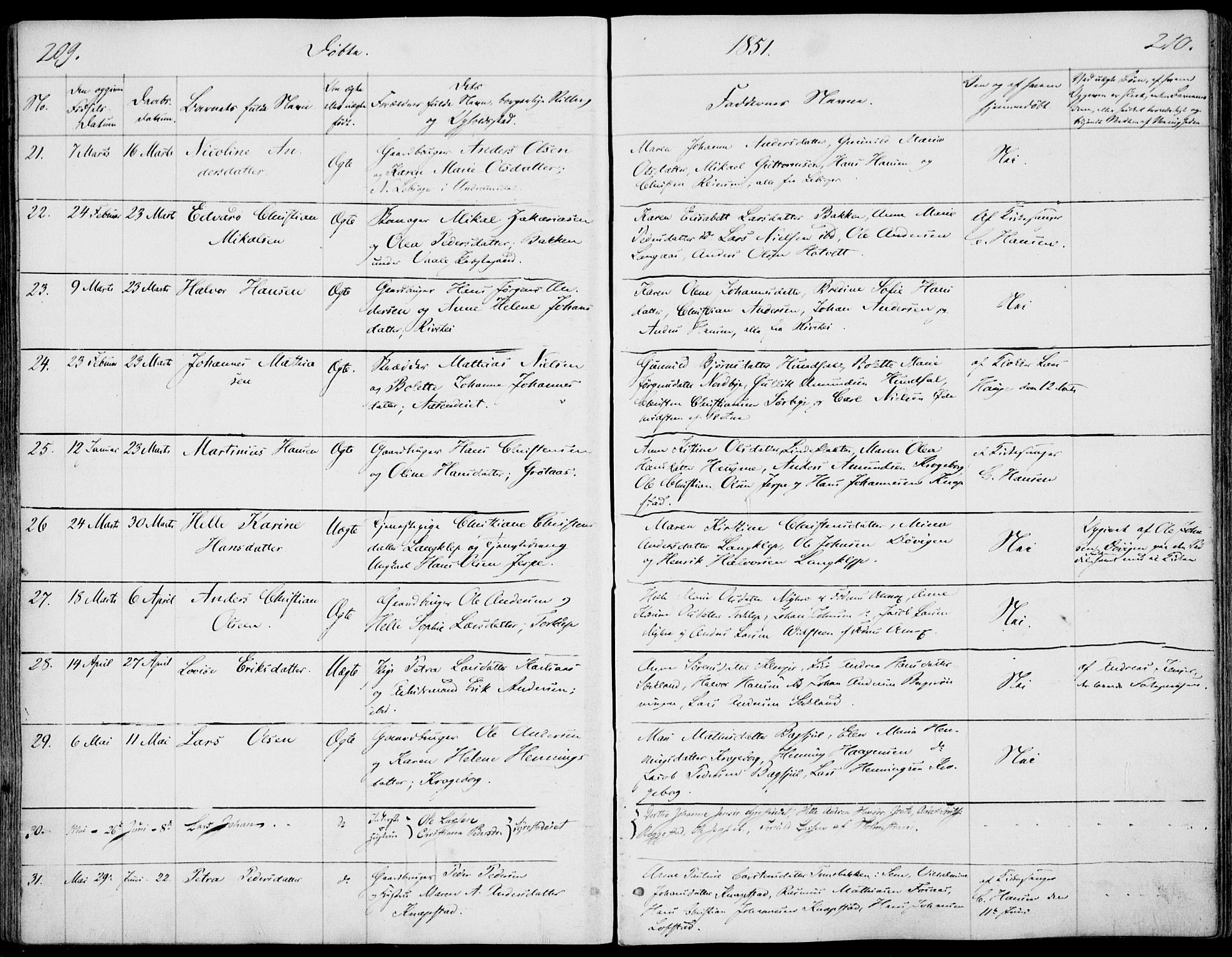 Våle kirkebøker, SAKO/A-334/F/Fa/L0009a: Parish register (official) no. I 9A, 1839-1860, p. 209-210